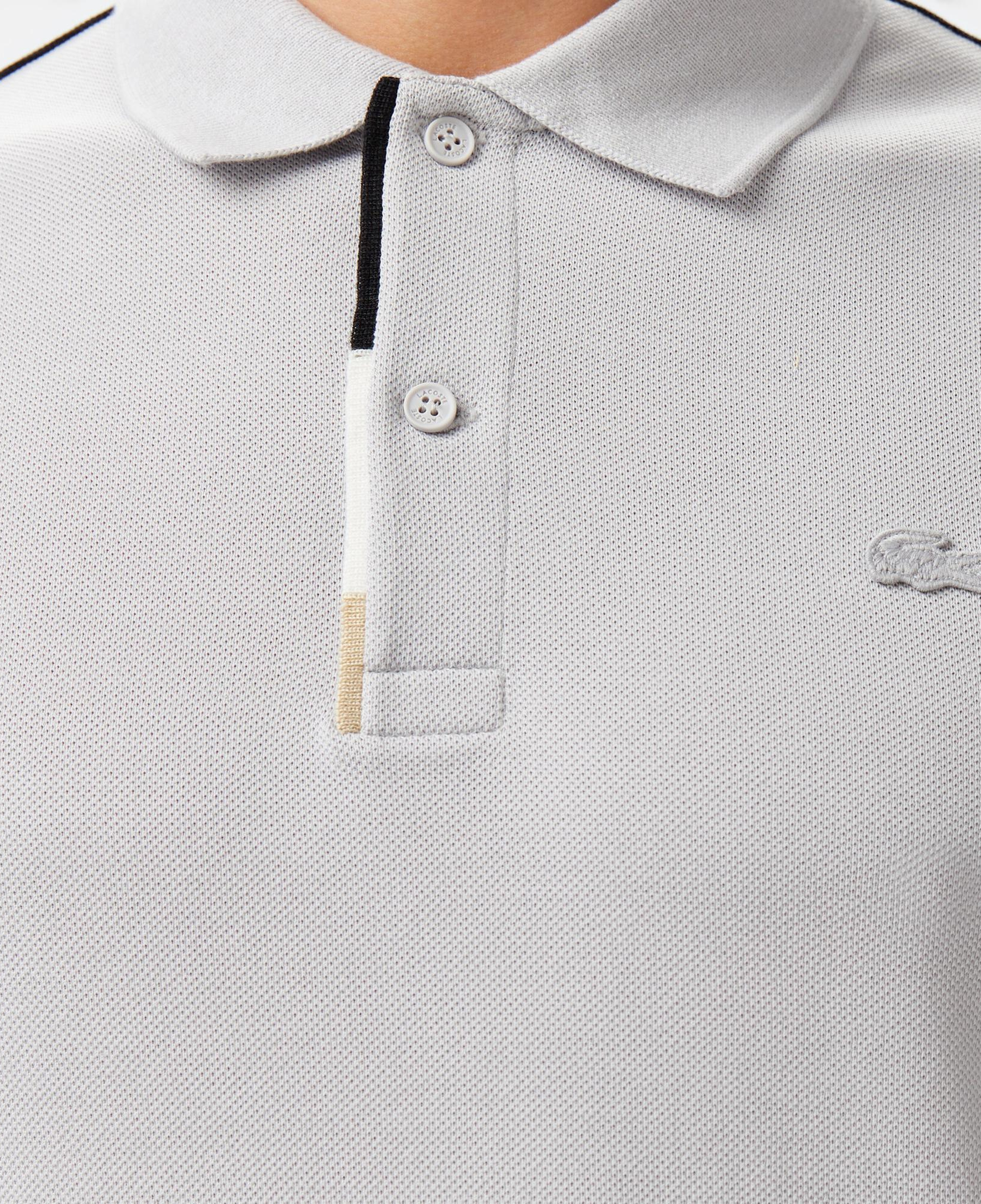Lacoste Erkek Regular Fit Renk Bloklu Gri Polo