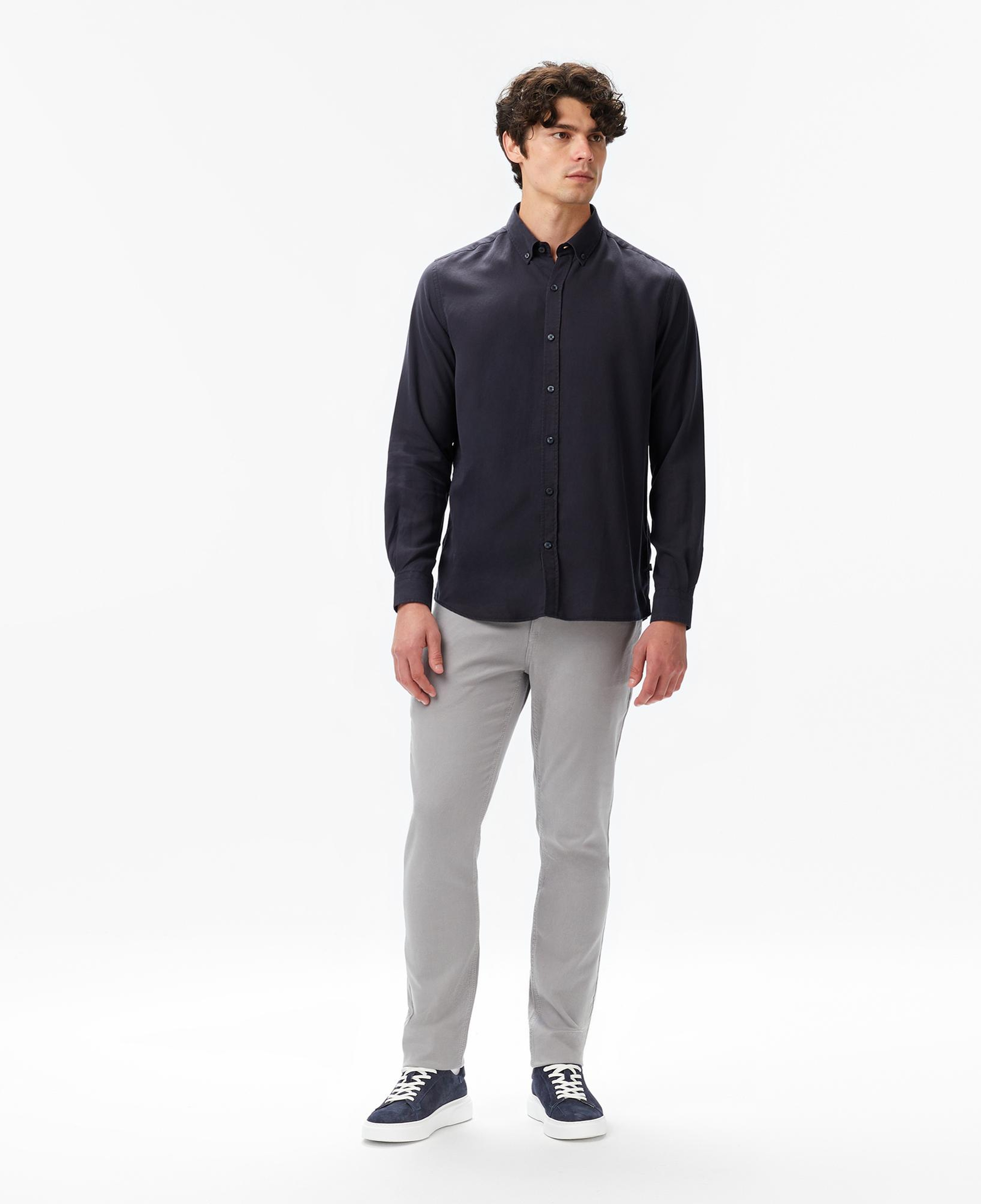 Nautica Erkek Gri Slim Fit Pantolon