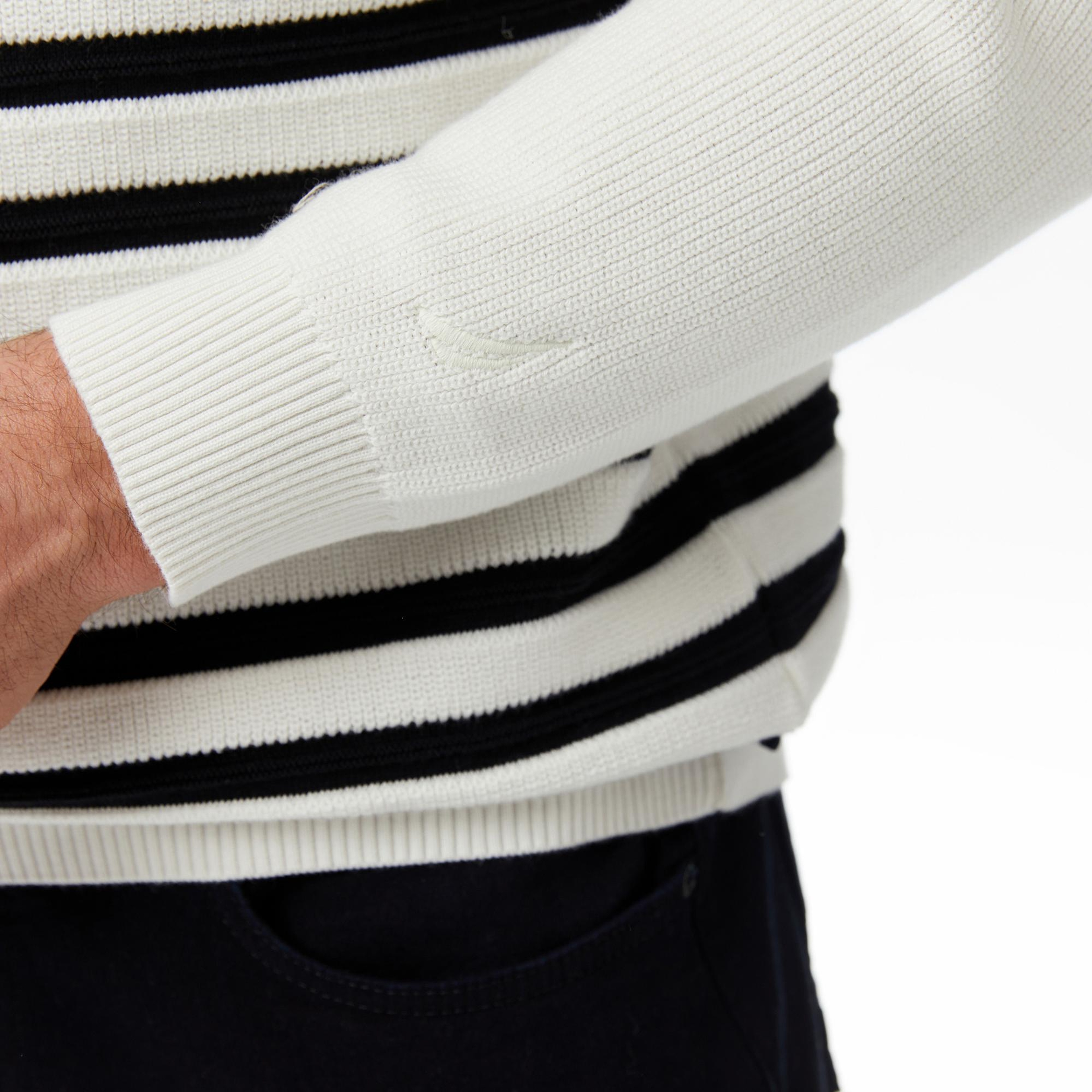 Nautica Erkek Krem Rengi Classic Fit Kazak