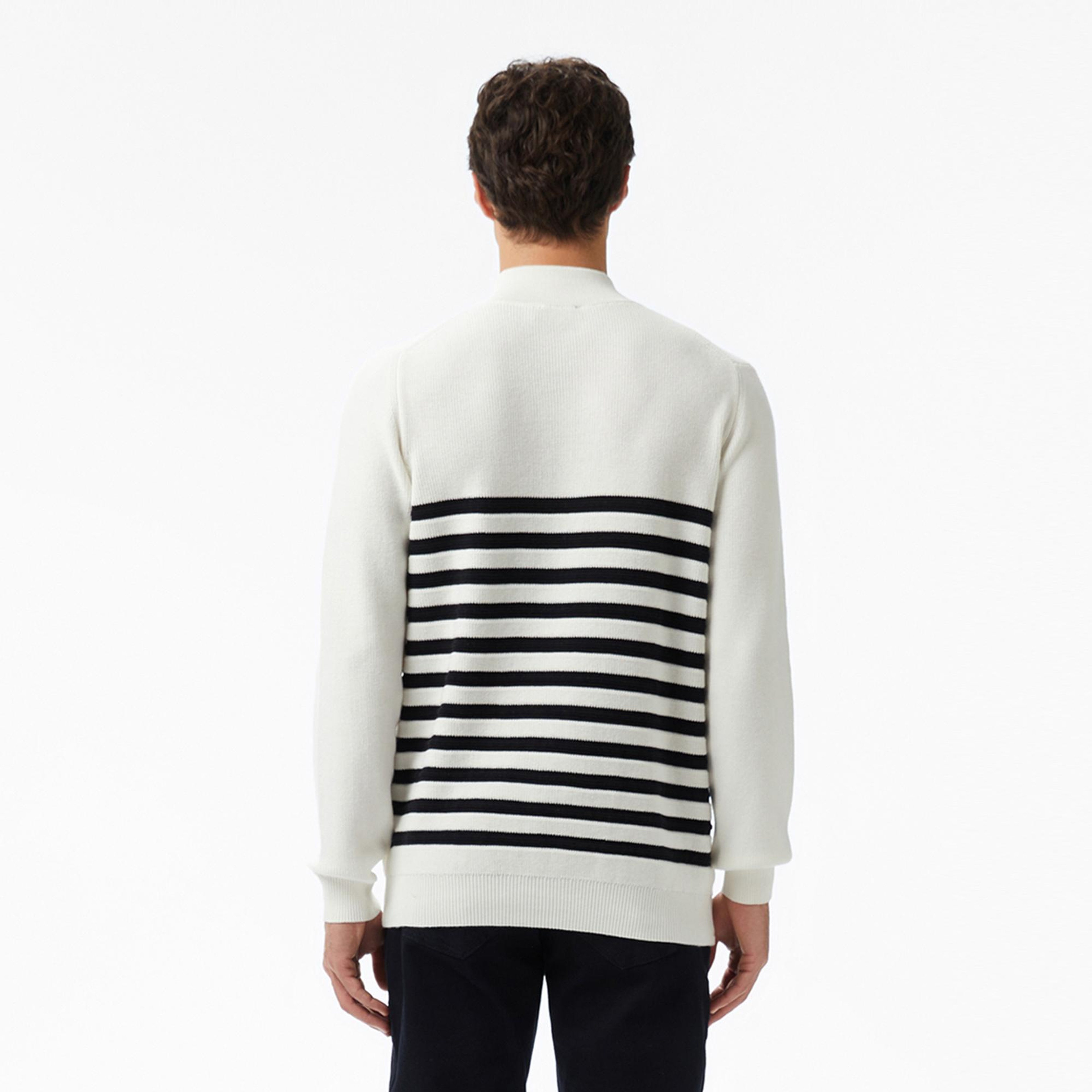 Nautica Erkek Krem Rengi Classic Fit Kazak