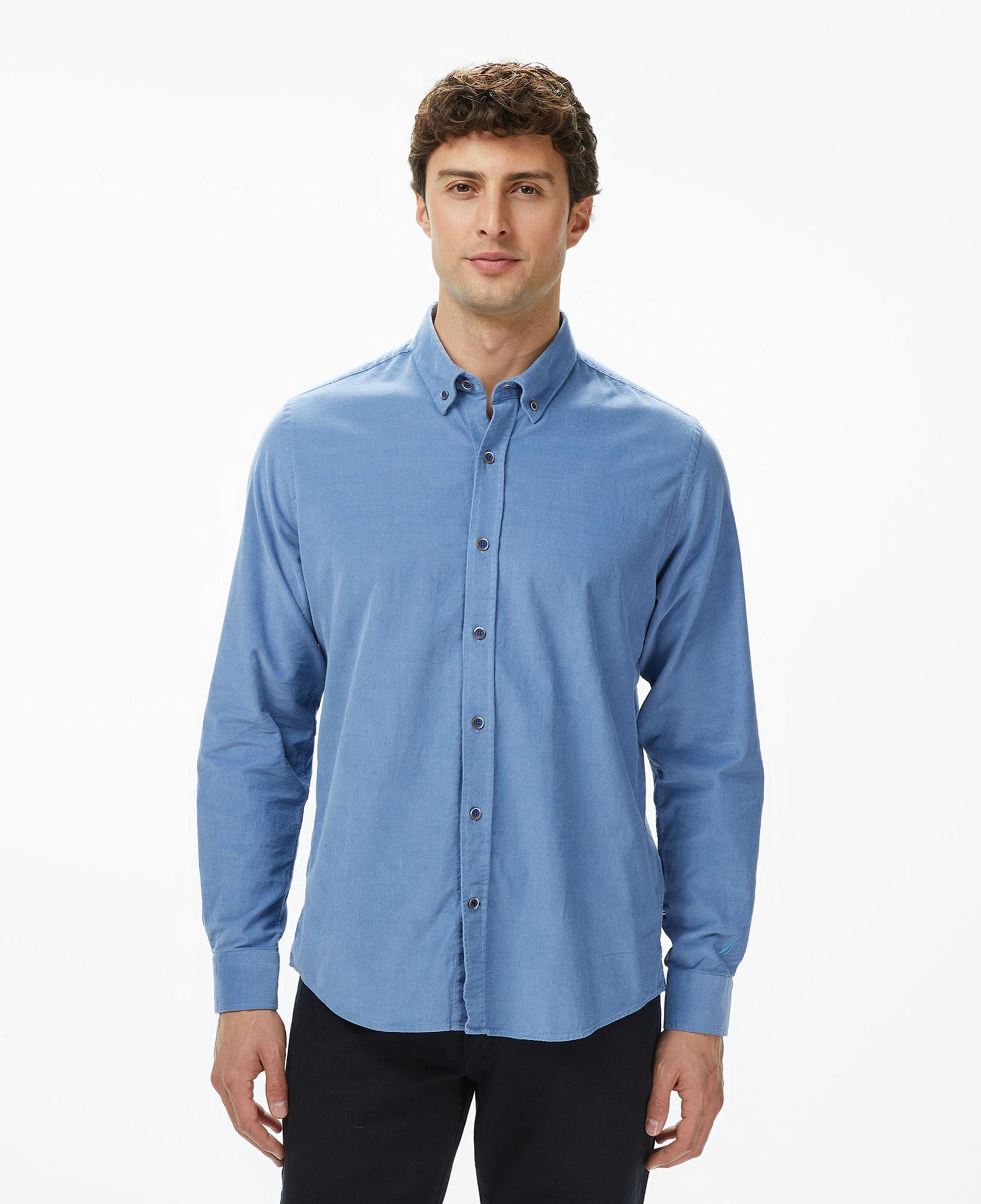 Nautica Erkek Mavi Classic Fit Gömlek