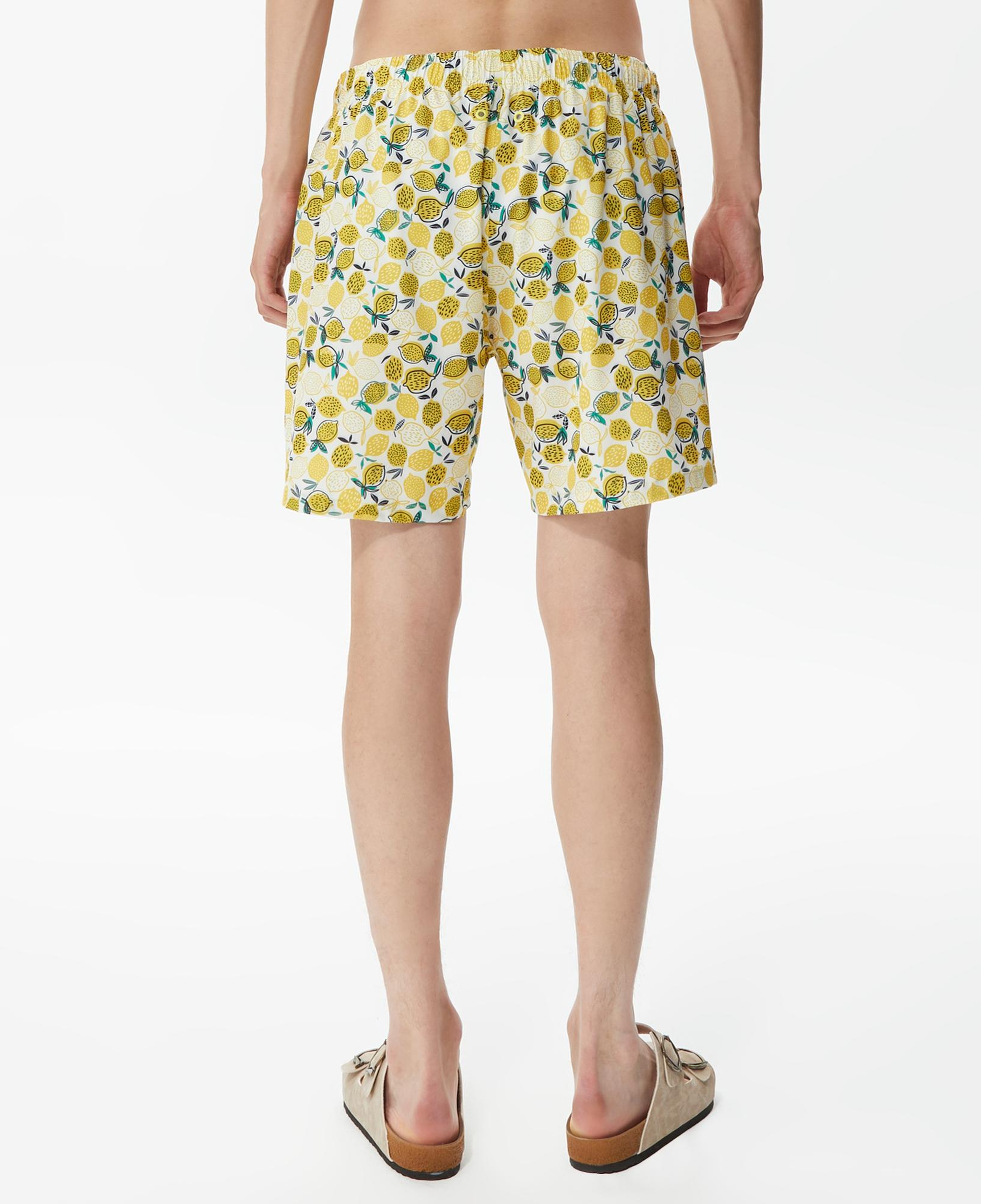 Nautica Erkek Sarı Baskılı Deniz Şortu