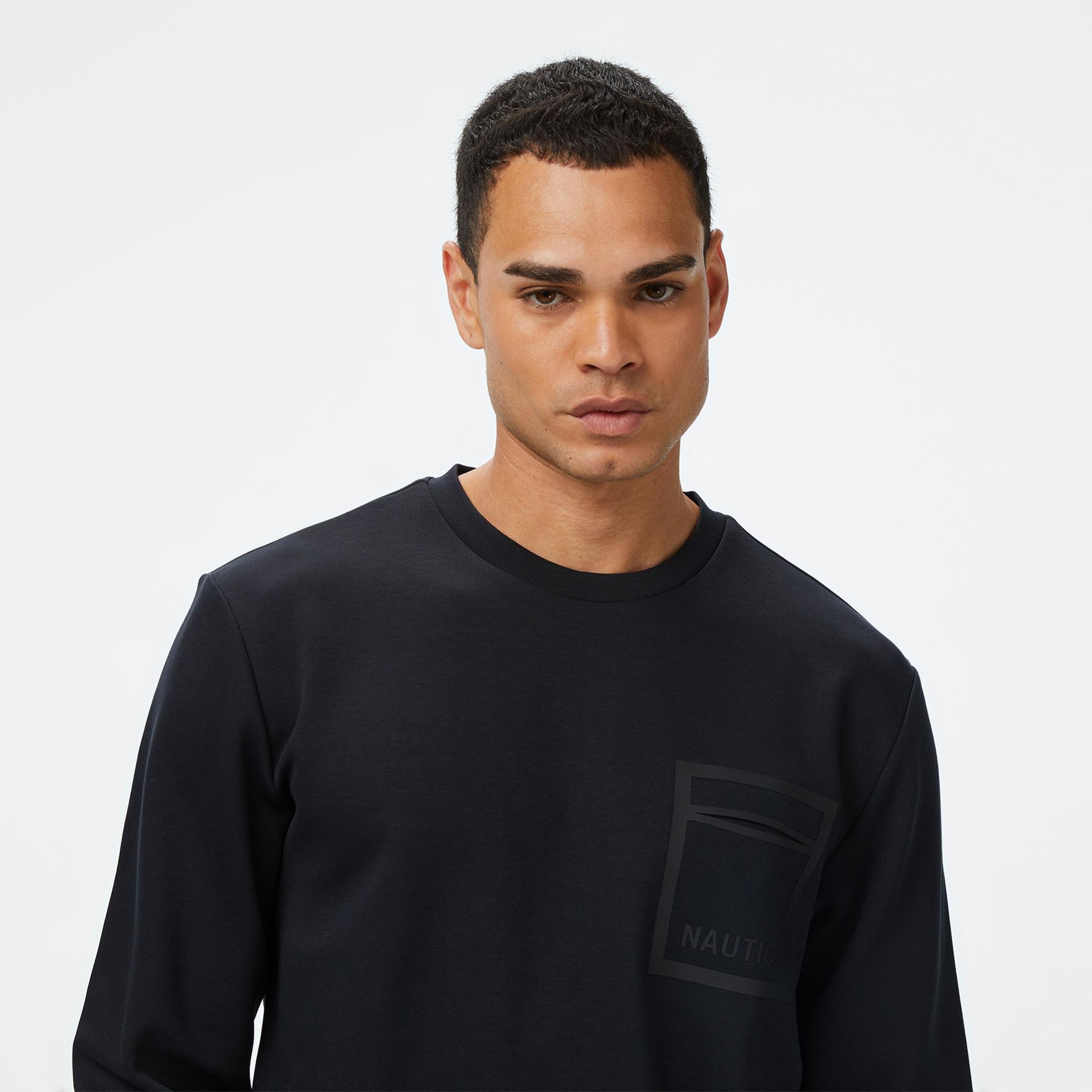 Nautica Erkek Siyah Classic Fit Sweatshirt