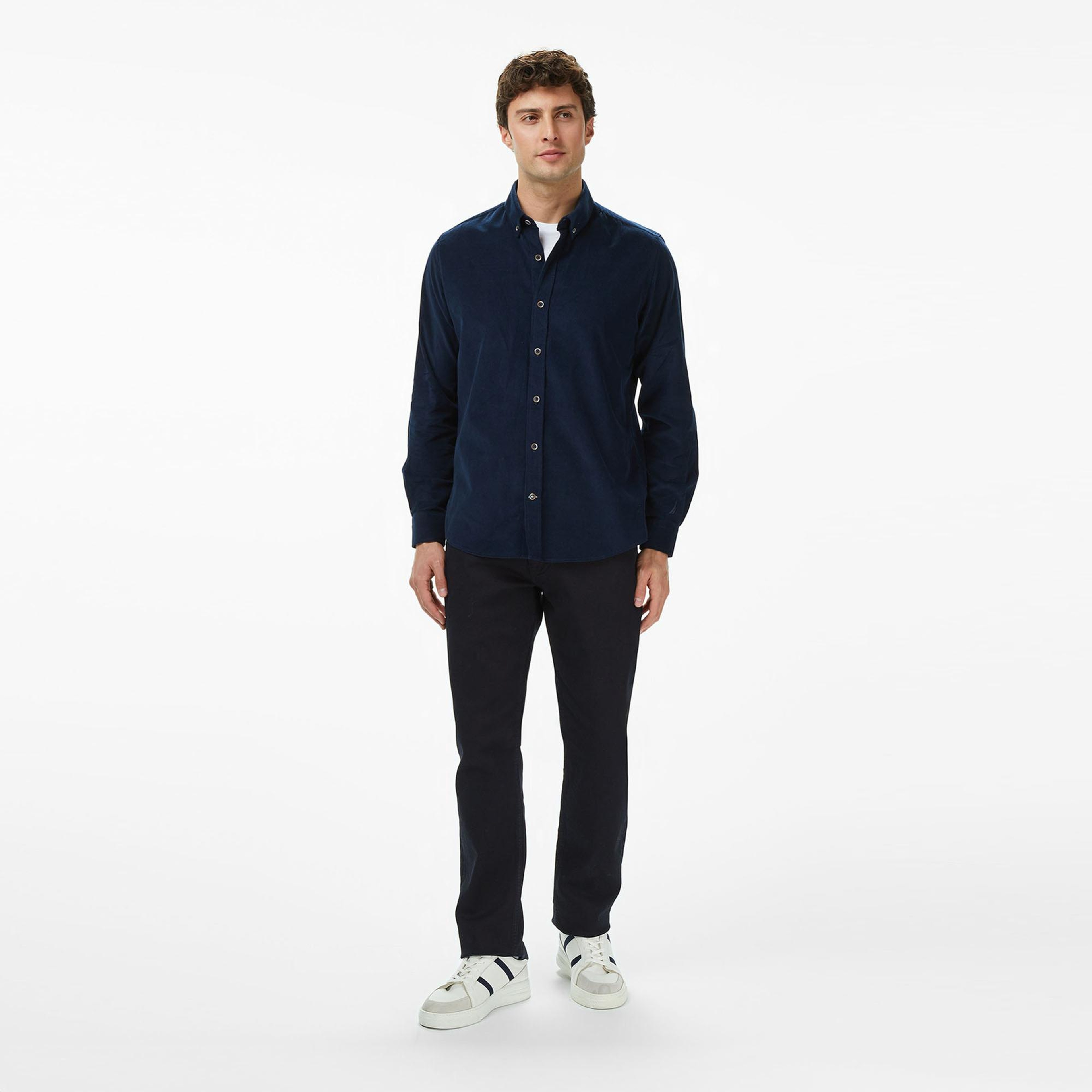 Nautica Erkek Lacivert Classic Fit Gömlek