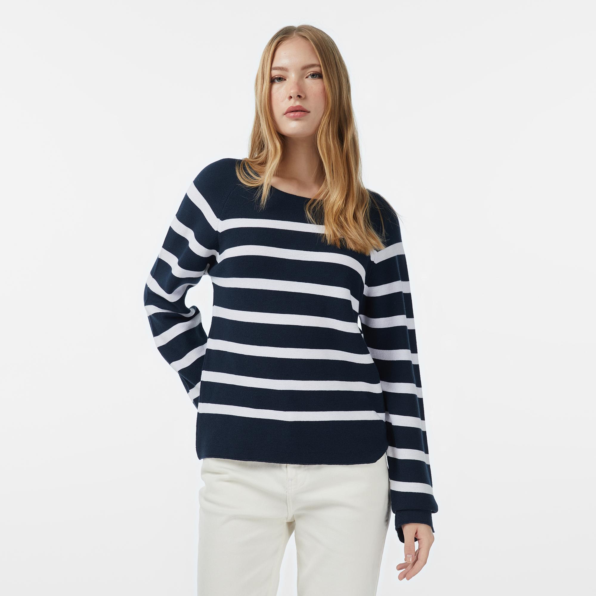 Nautica Kadın Lacivert Regular Fit Kazak