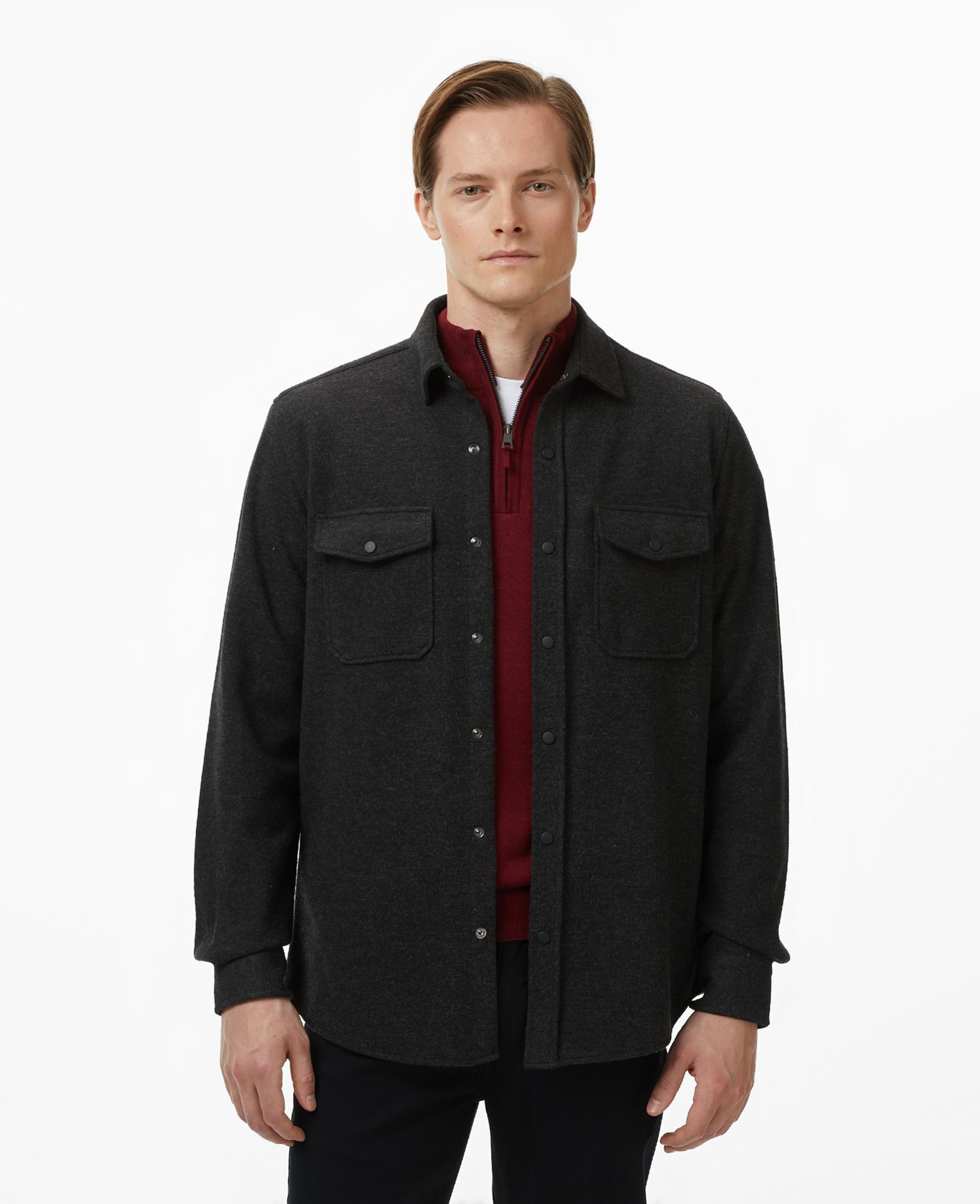 Nautica Erkek Siyah Classic Fit Gömlek