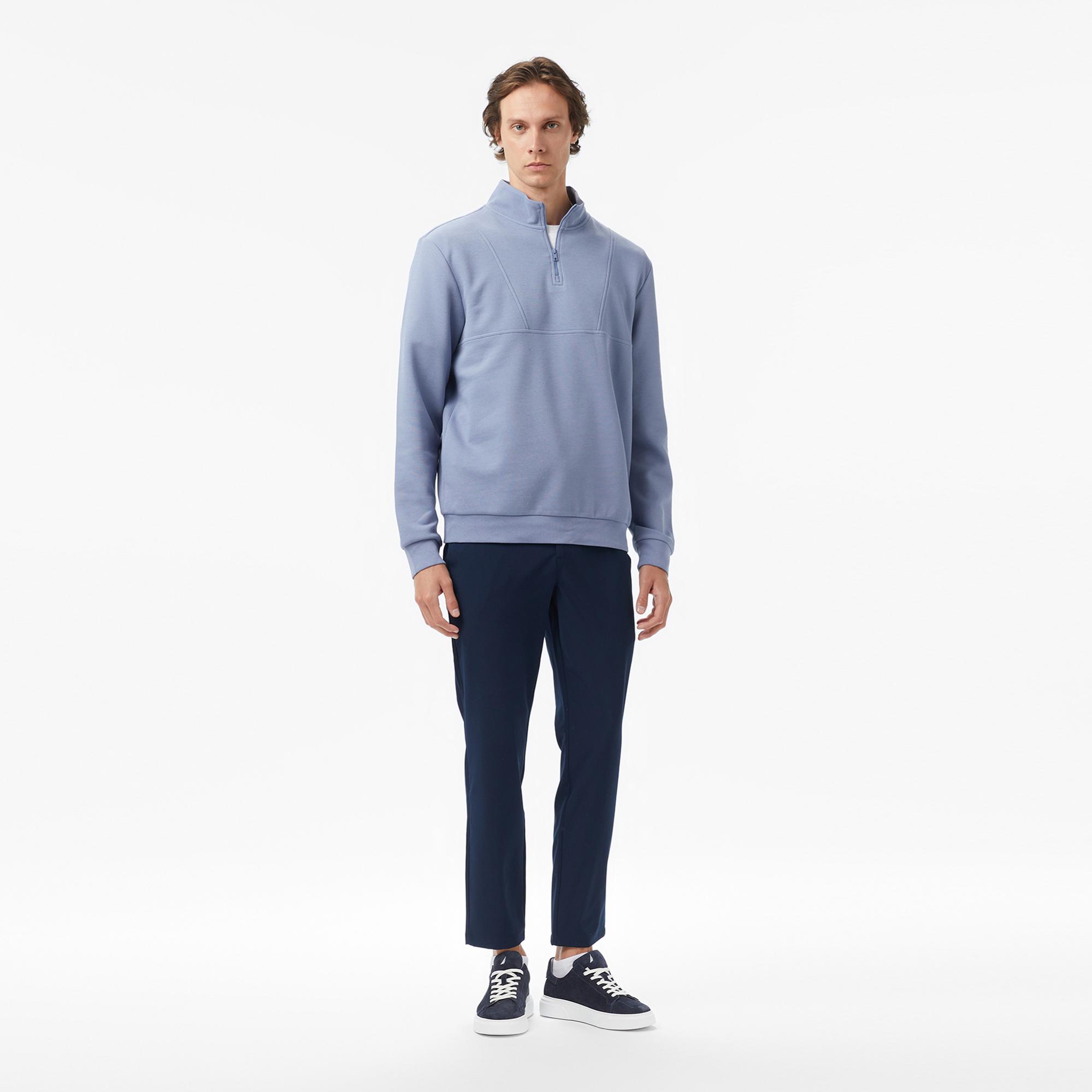 Nautica Erkek Mavi Classic Fit Sweatshirt
