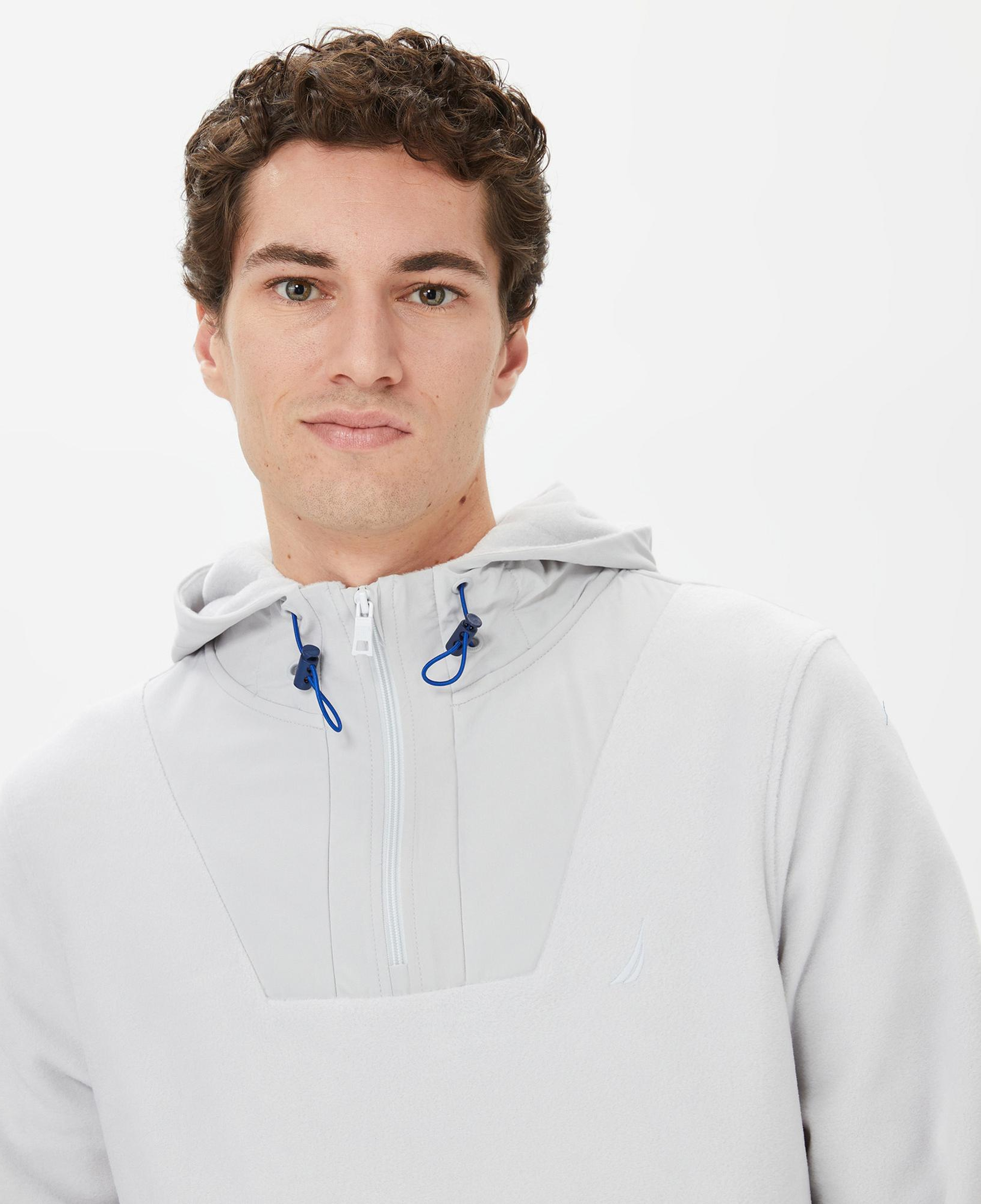 Nautica Erkek Gri Standart Fit Kapüşonlu Sweatshirt