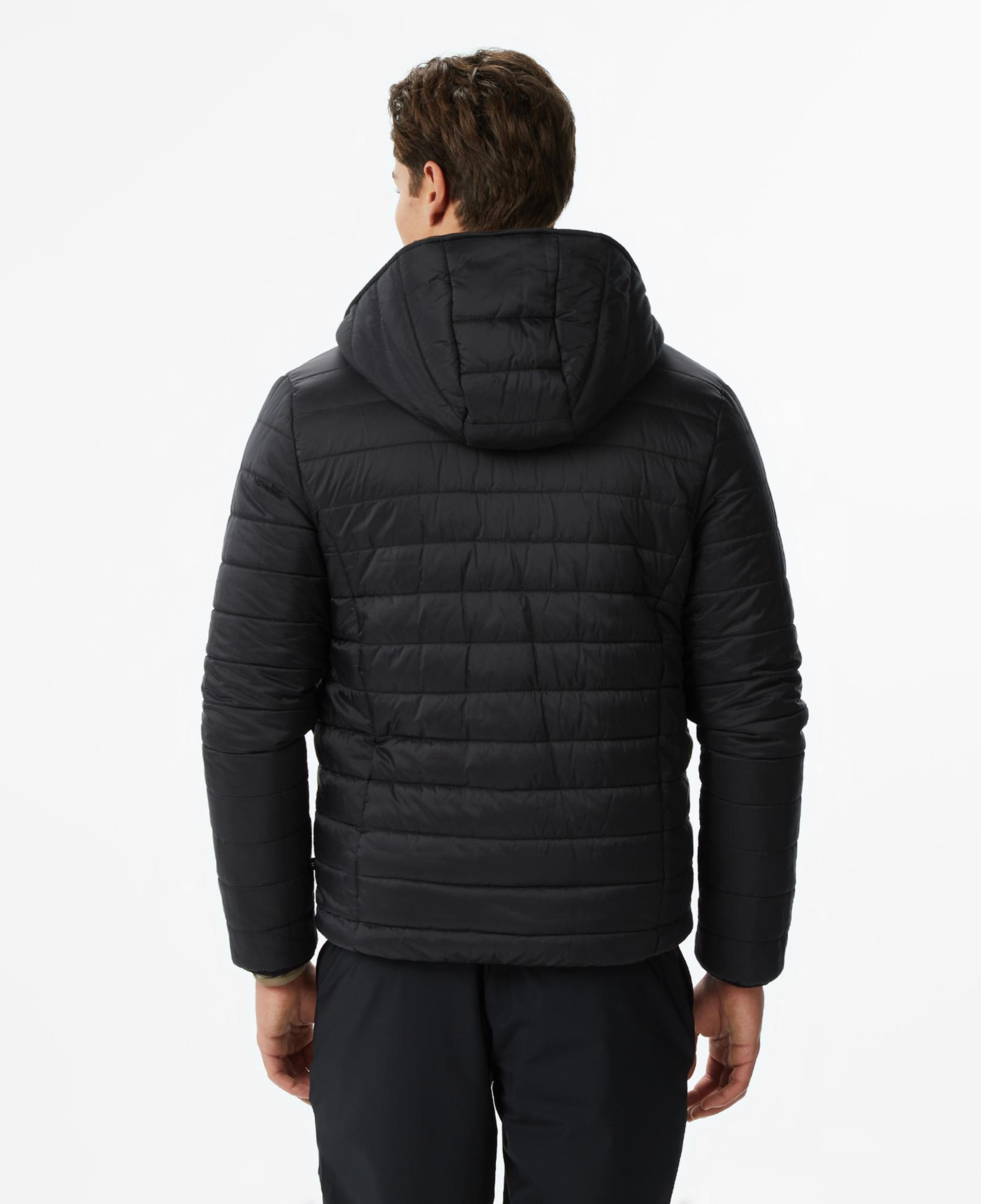 Nautica Erkek Siyah Regular Fit Çift Taraflı Mont