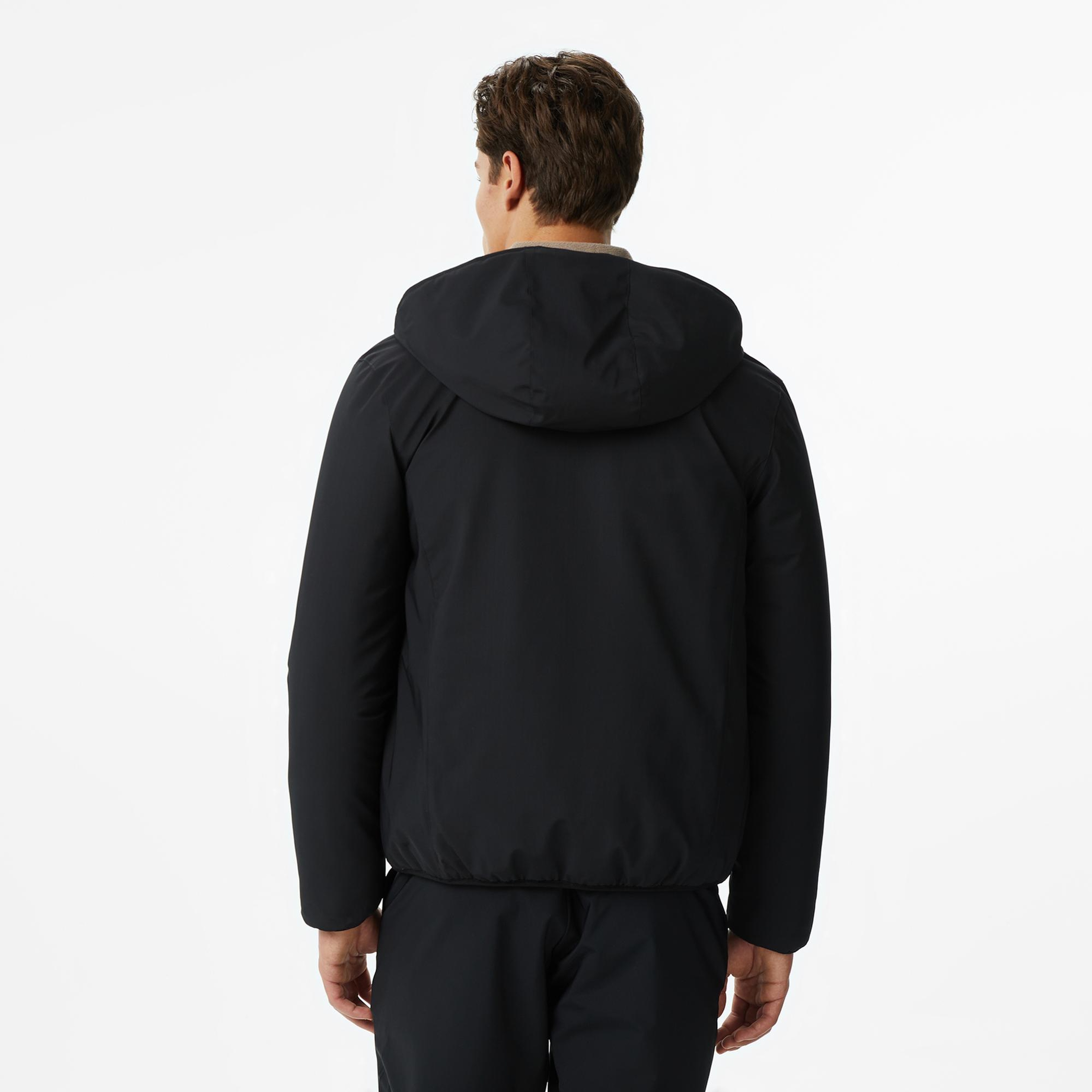 Nautica Erkek Siyah Regular Fit Çift Taraflı Mont