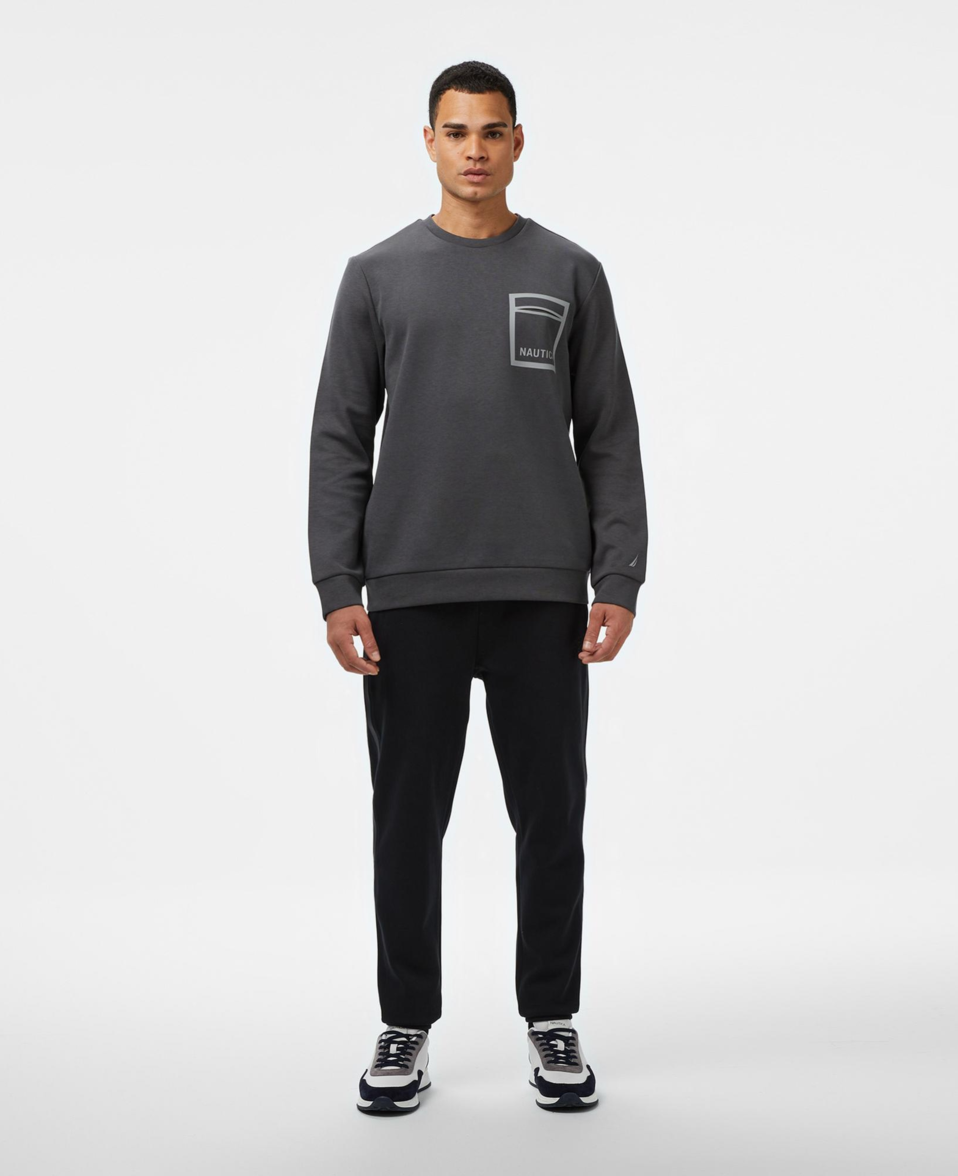 Nautica Erkek Gri Classic Fit Sweatshirt