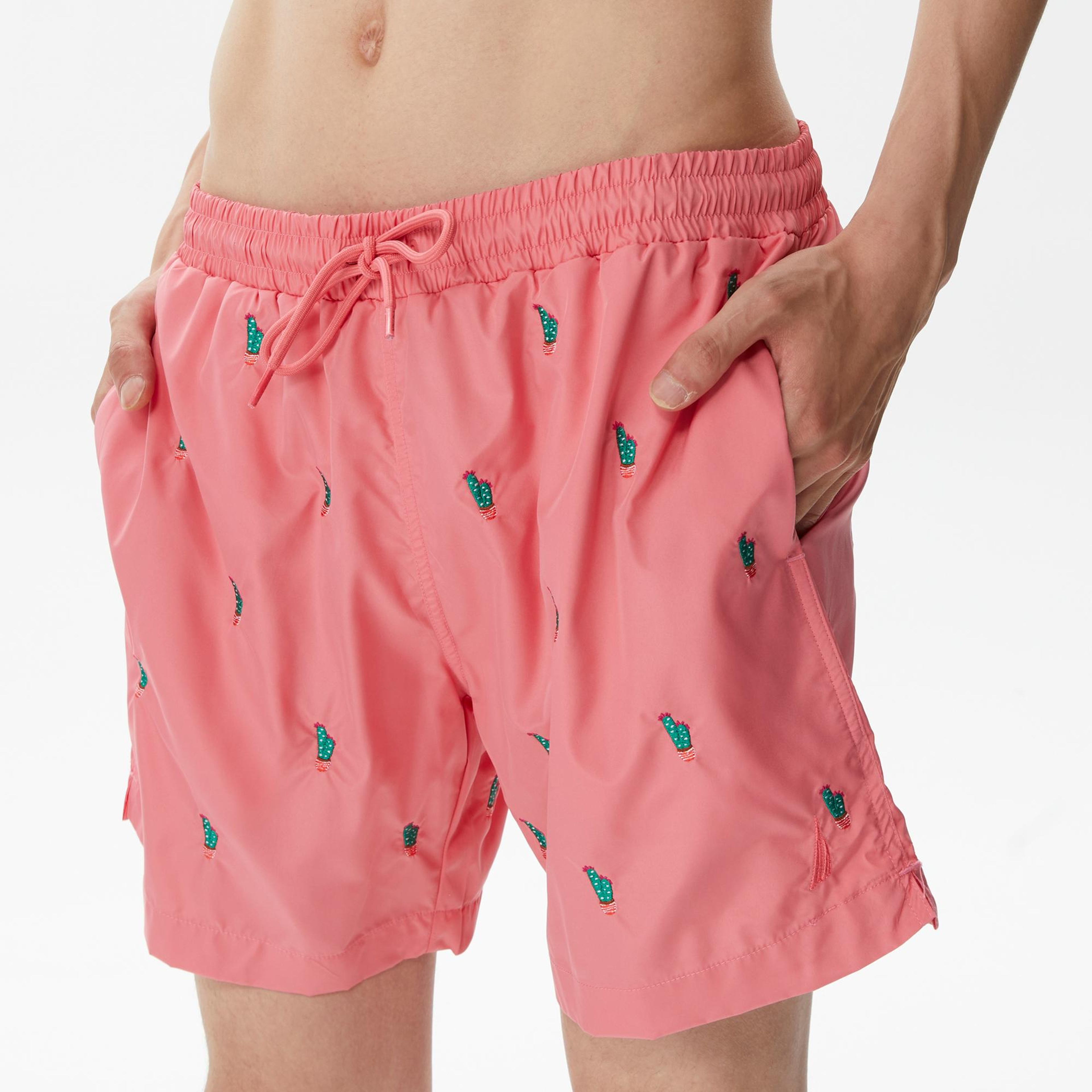 Nautica Erkek Pembe Desenli Deniz Şortu