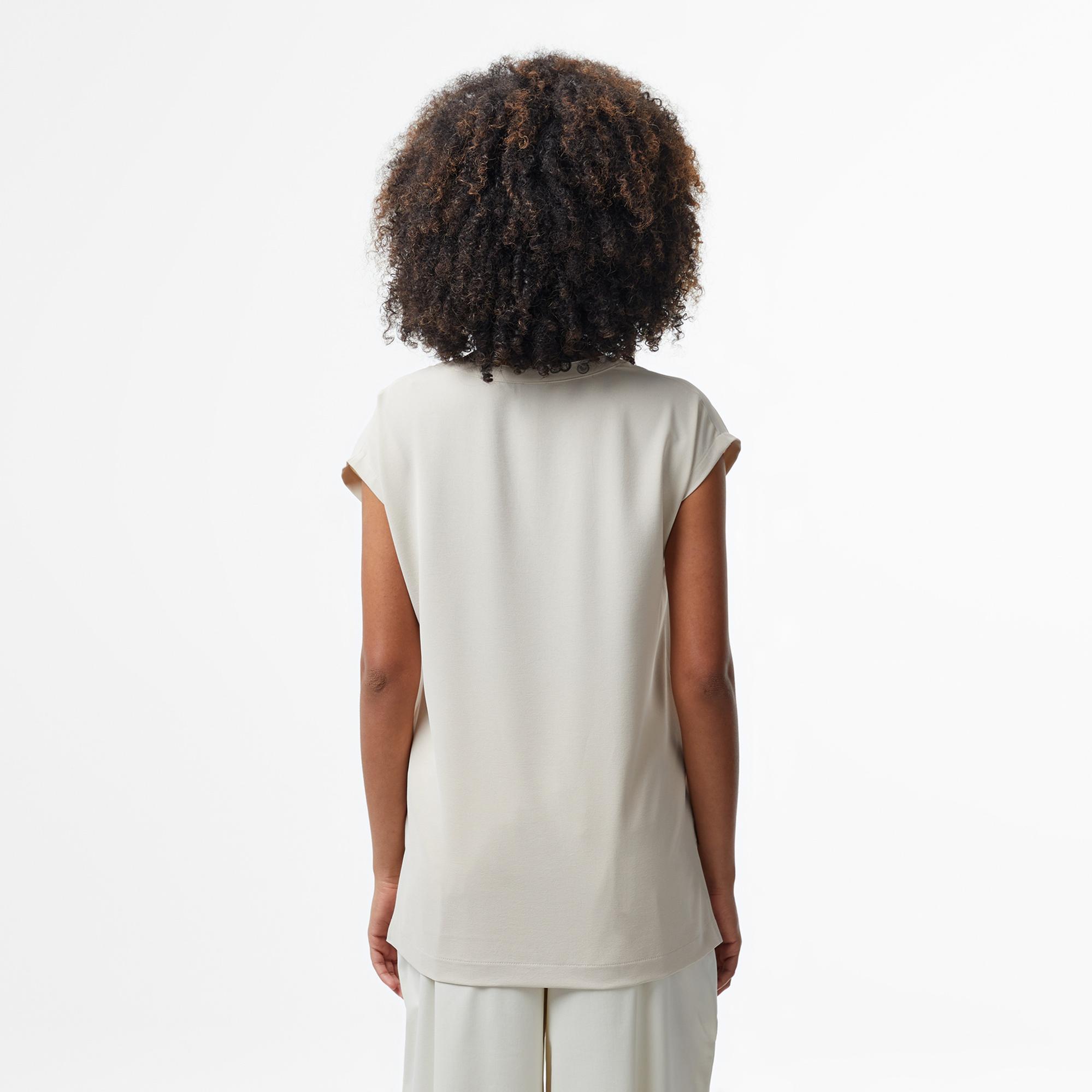 Nautica Kadın Bej Relaxed Fit Gömlek