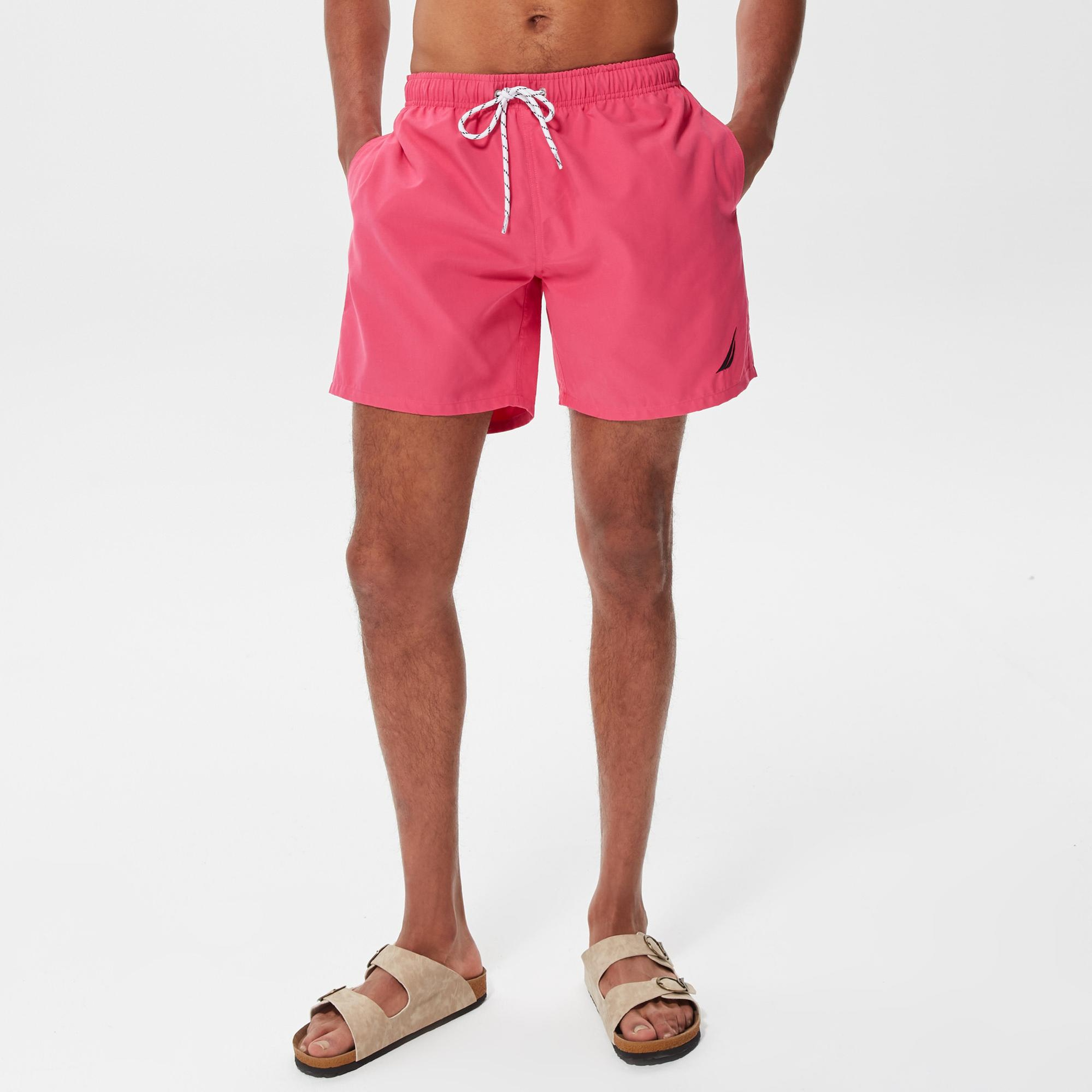 Nautica Erkek Pembe Regular Fit Deniz Şortu