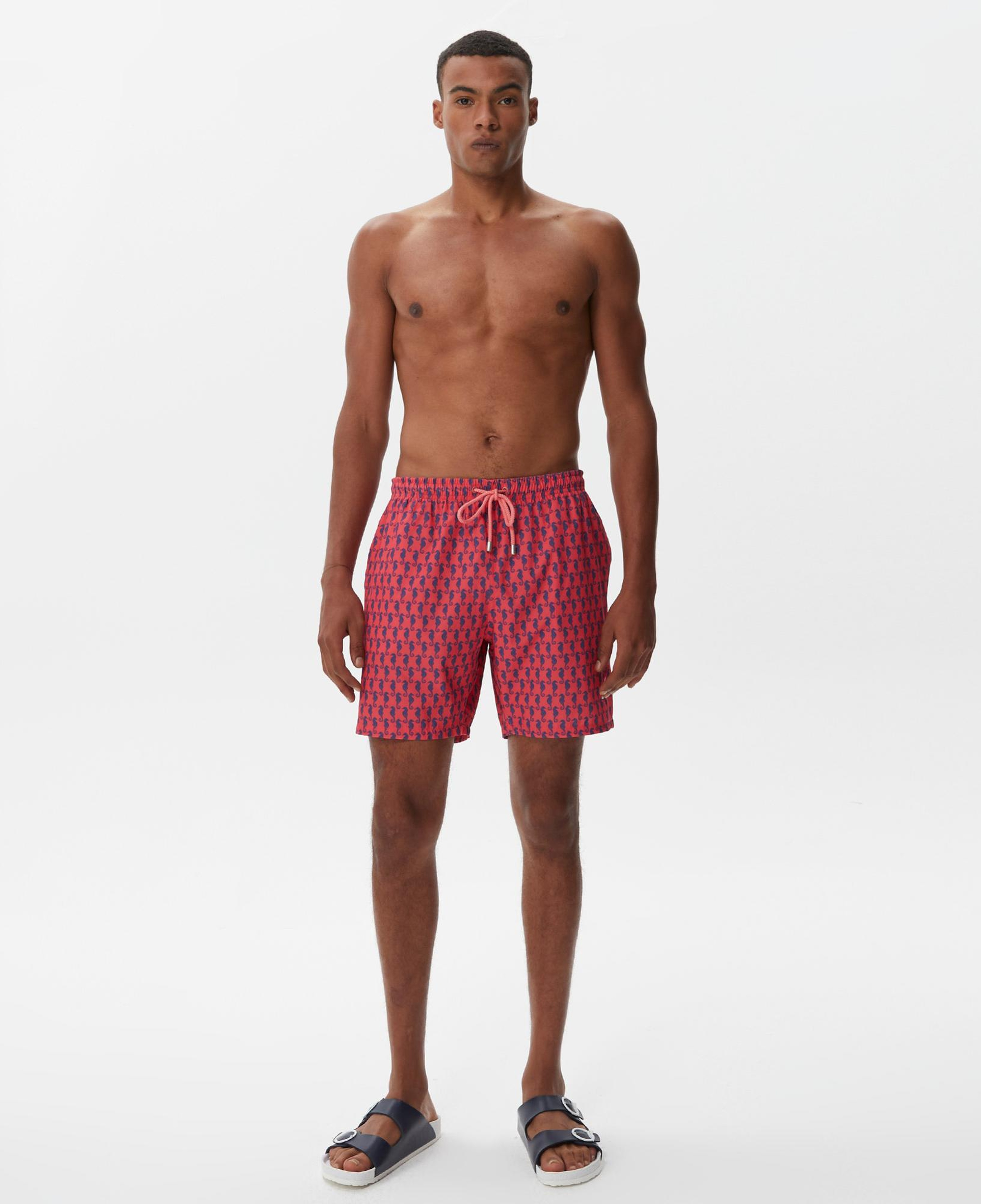 Nautica Erkek Pembe Baskılı Deniz Şortu