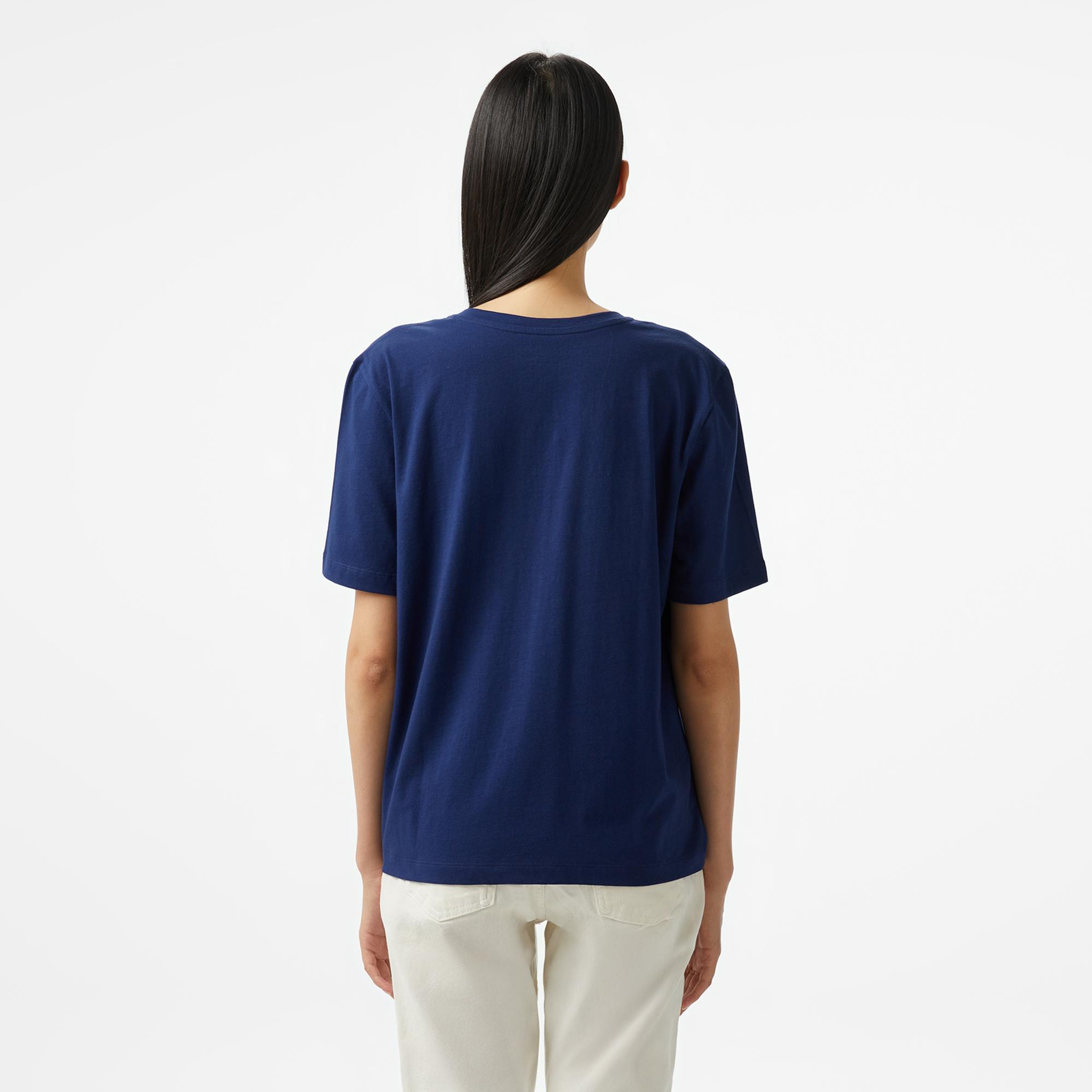 Nautica Kadın Lacivert Regular Fit T-Shirt