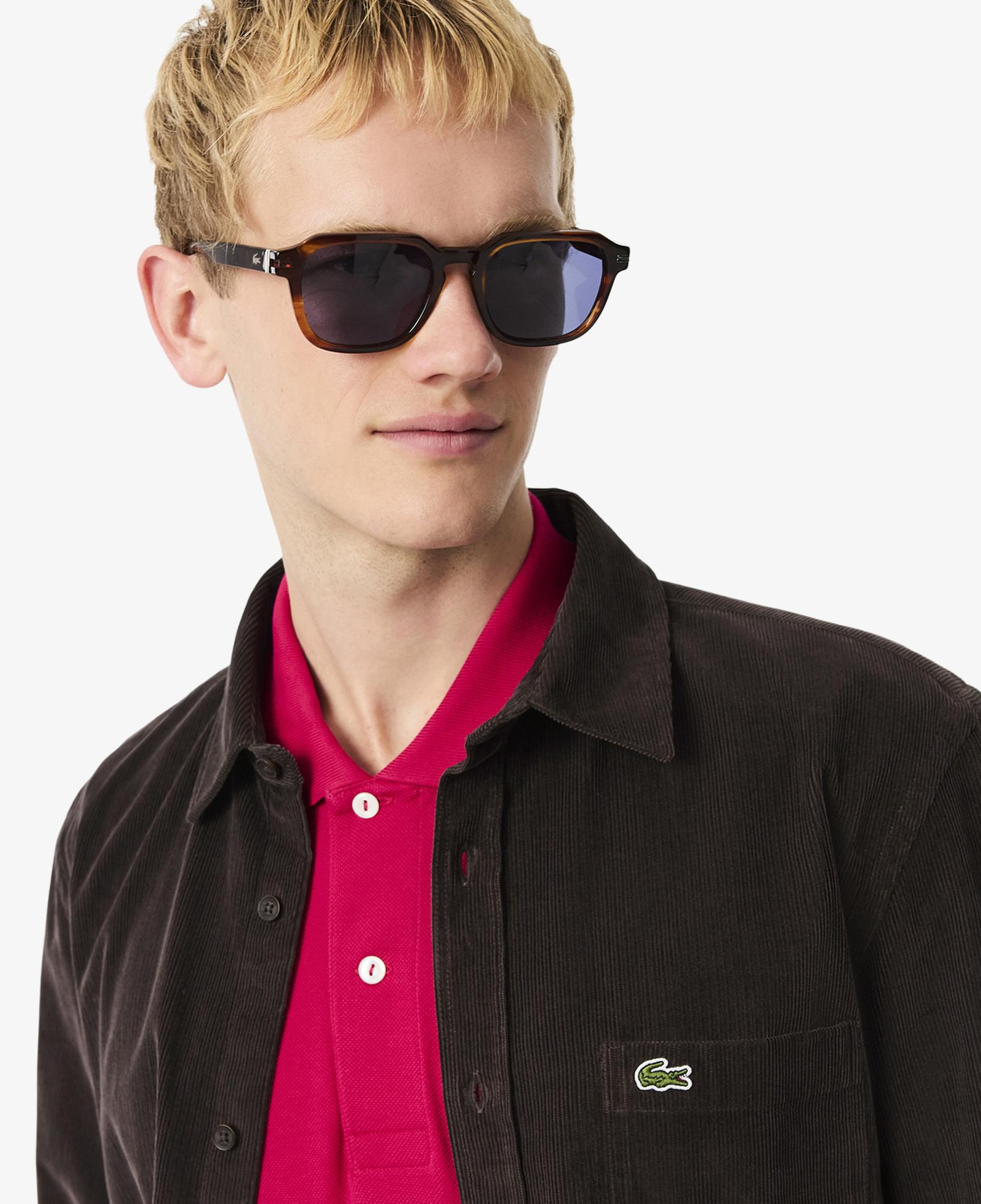 Lacoste Erkek Regular Fit Kadife Kahverengi Gömlek