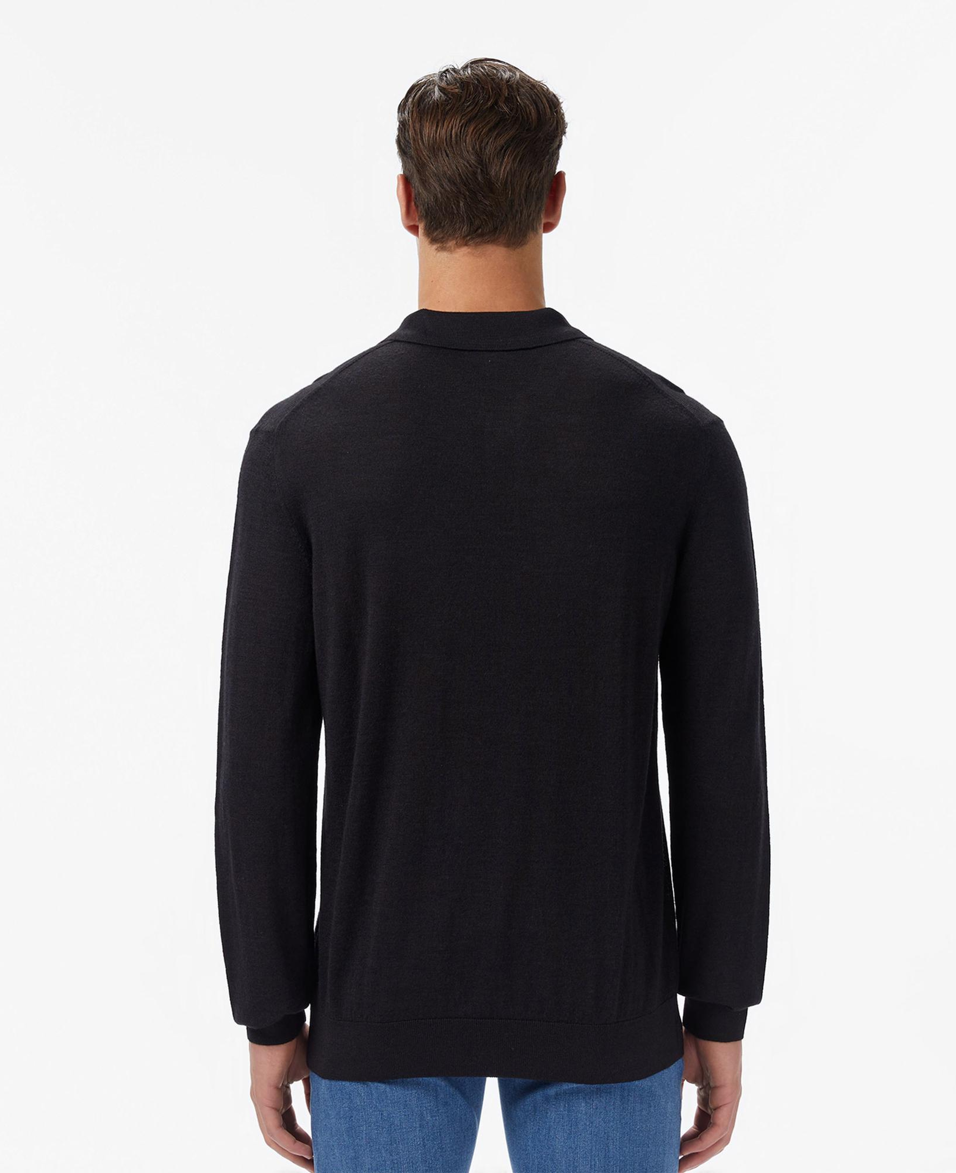 Lacoste Erkek Classic Fit Polo Yaka Siyah Kazak