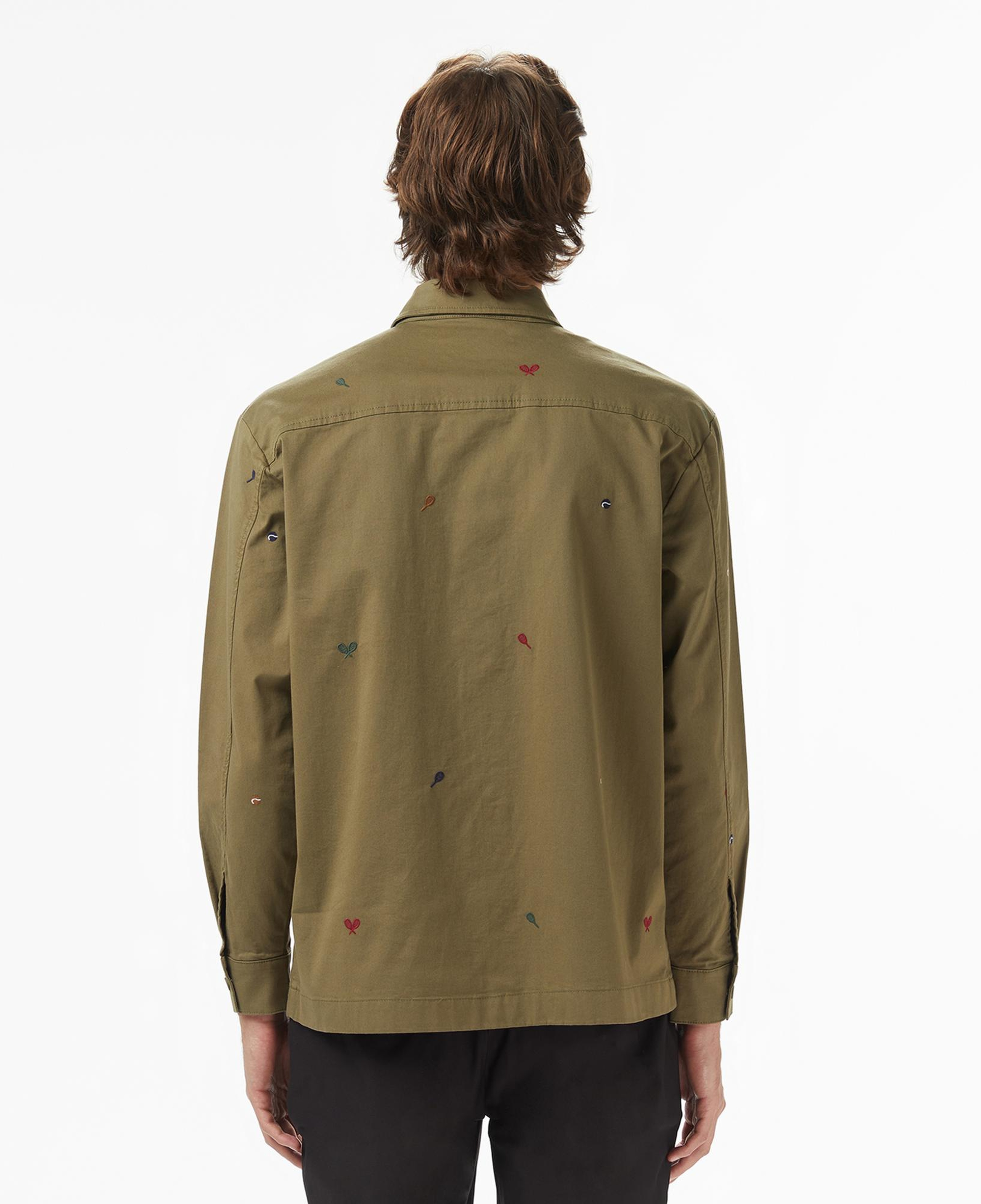 Lacoste Erkek Regular Fit Desenli Haki Gömlek