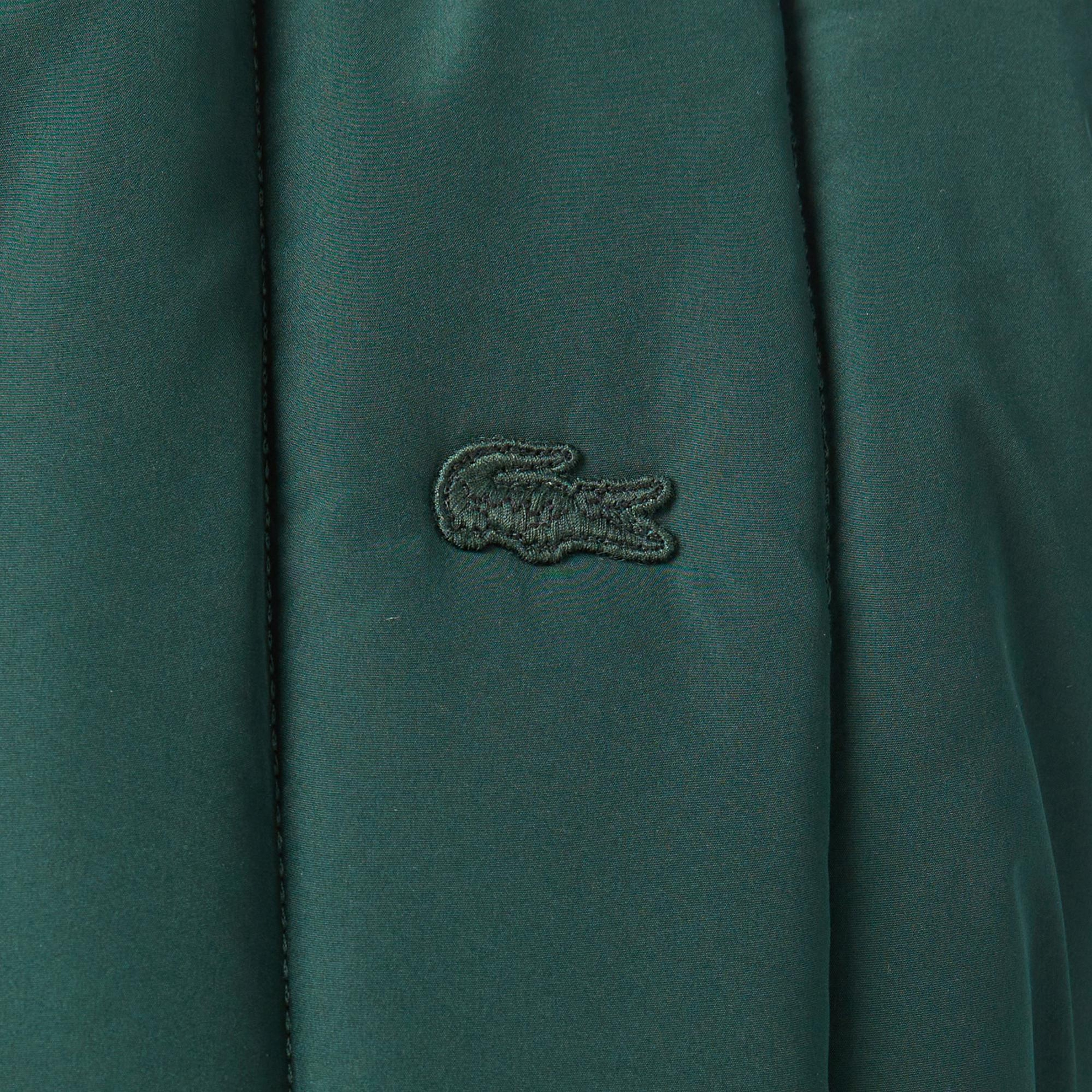 Lacoste Erkek Dik Yaka Koyu Yeşil Yelek