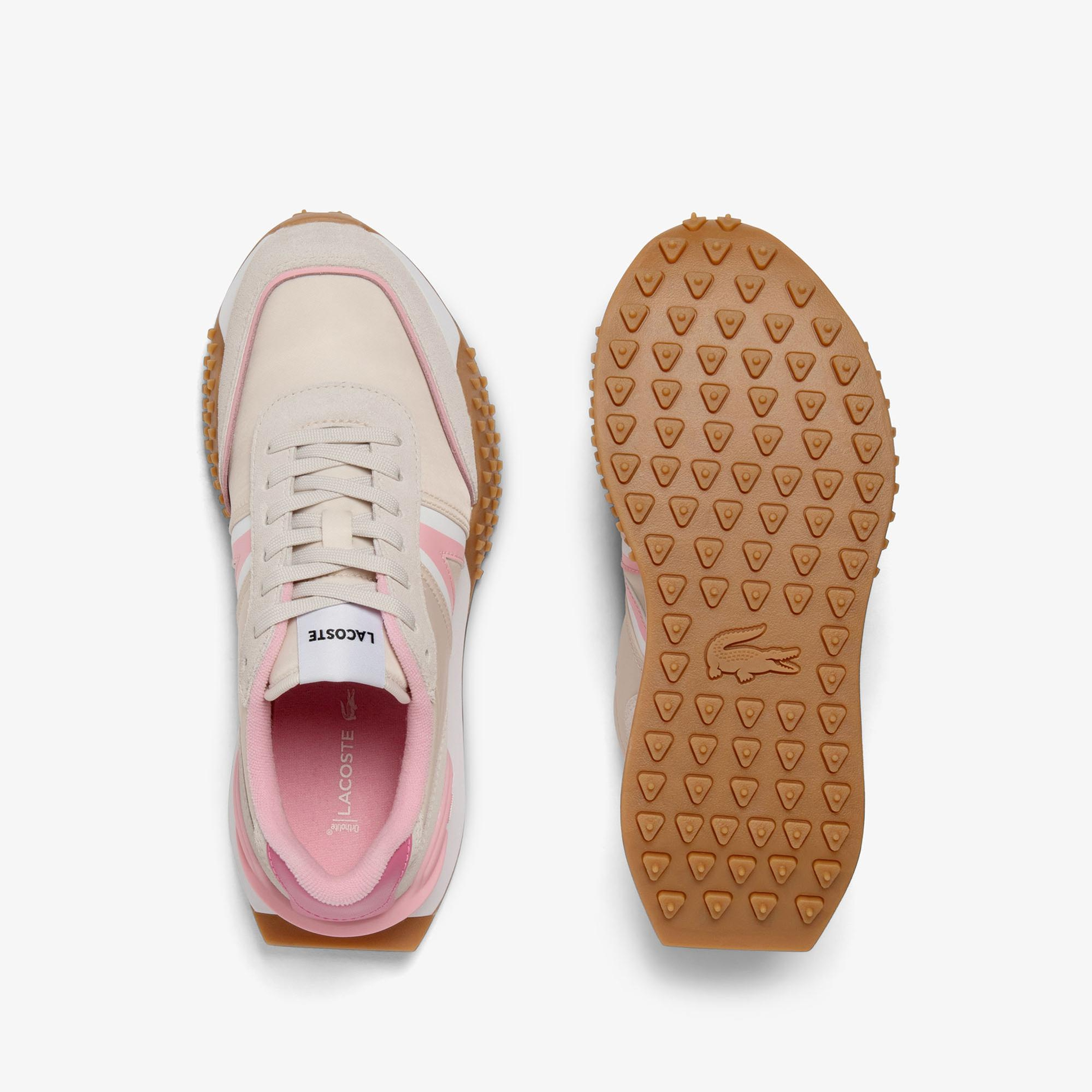 Lacoste L-Spin Deluxe Kadın Bej Sneaker