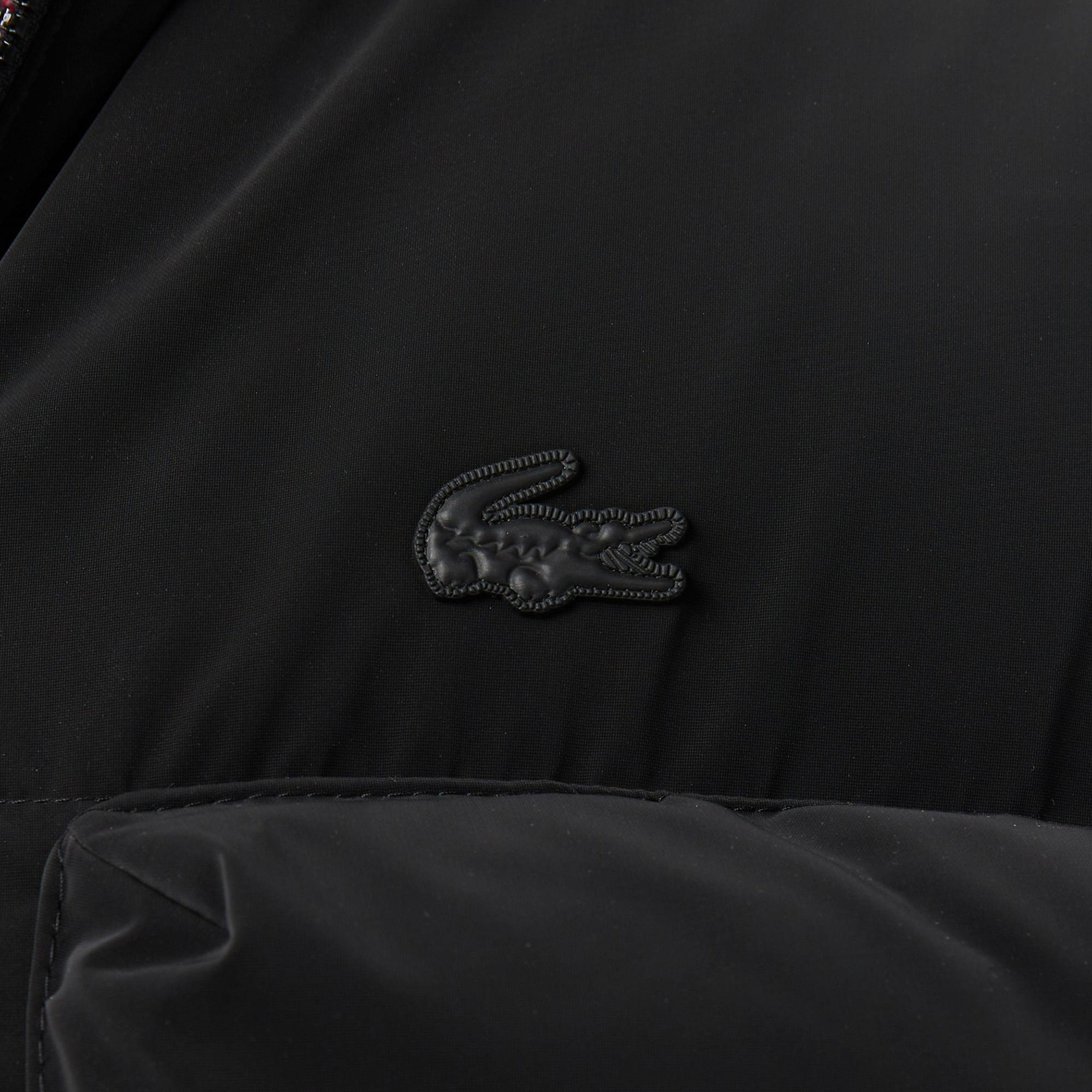 Lacoste Erkek Kapüşonlu Siyah Mont