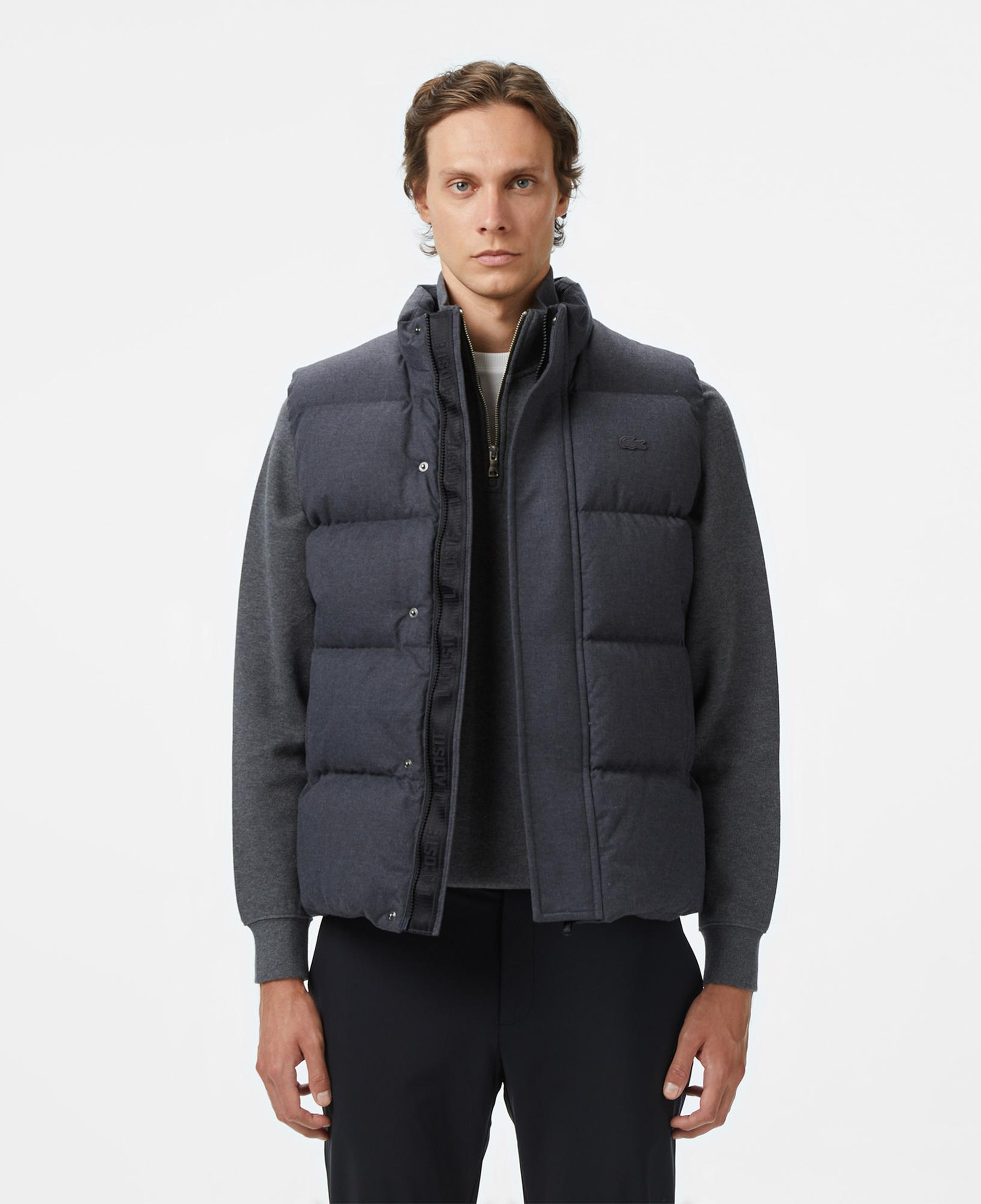 Lacoste Erkek Dik Yaka Koyu Gri Yelek