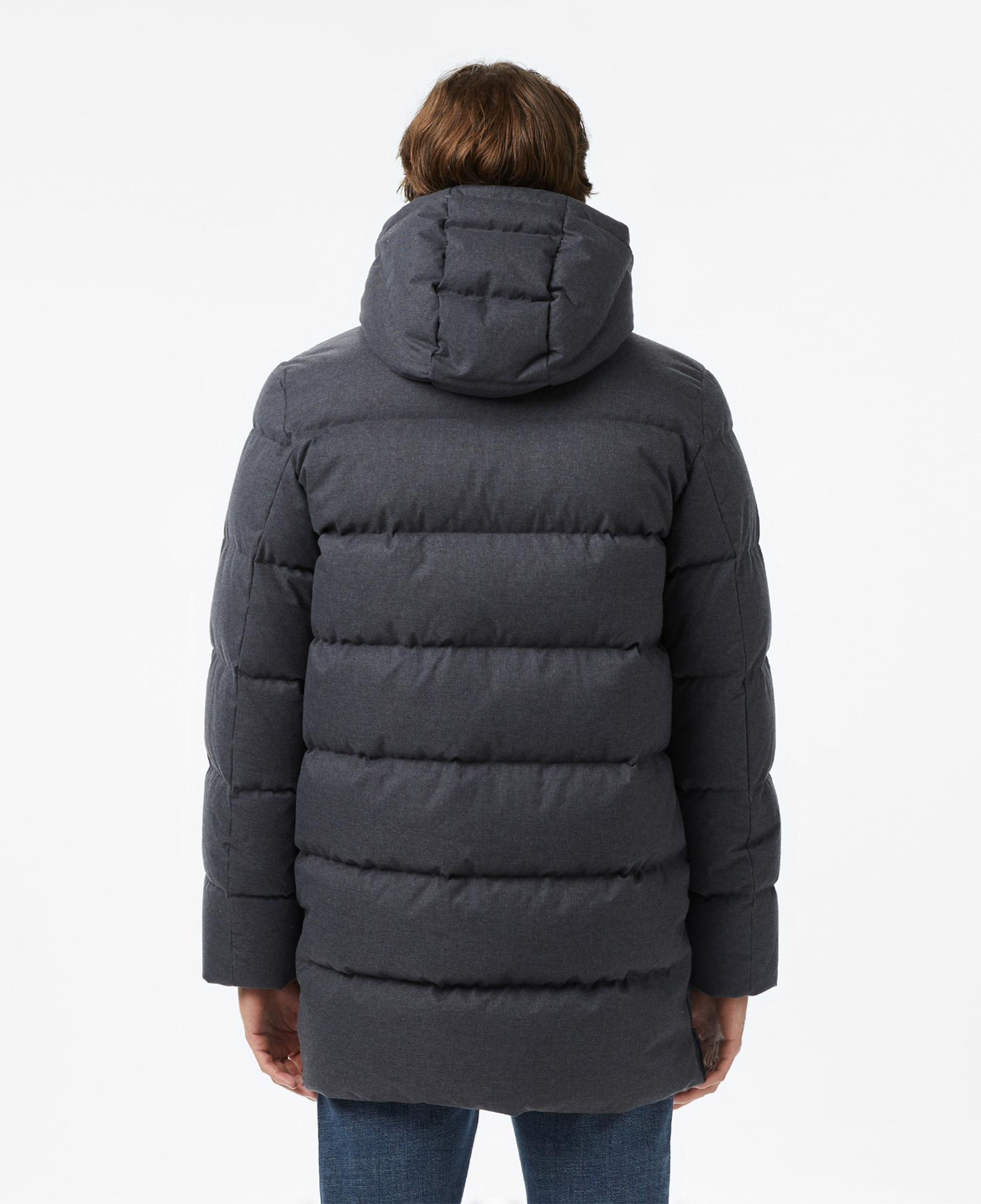 Lacoste Erkek Kapüşonlu Koyu Gri Mont