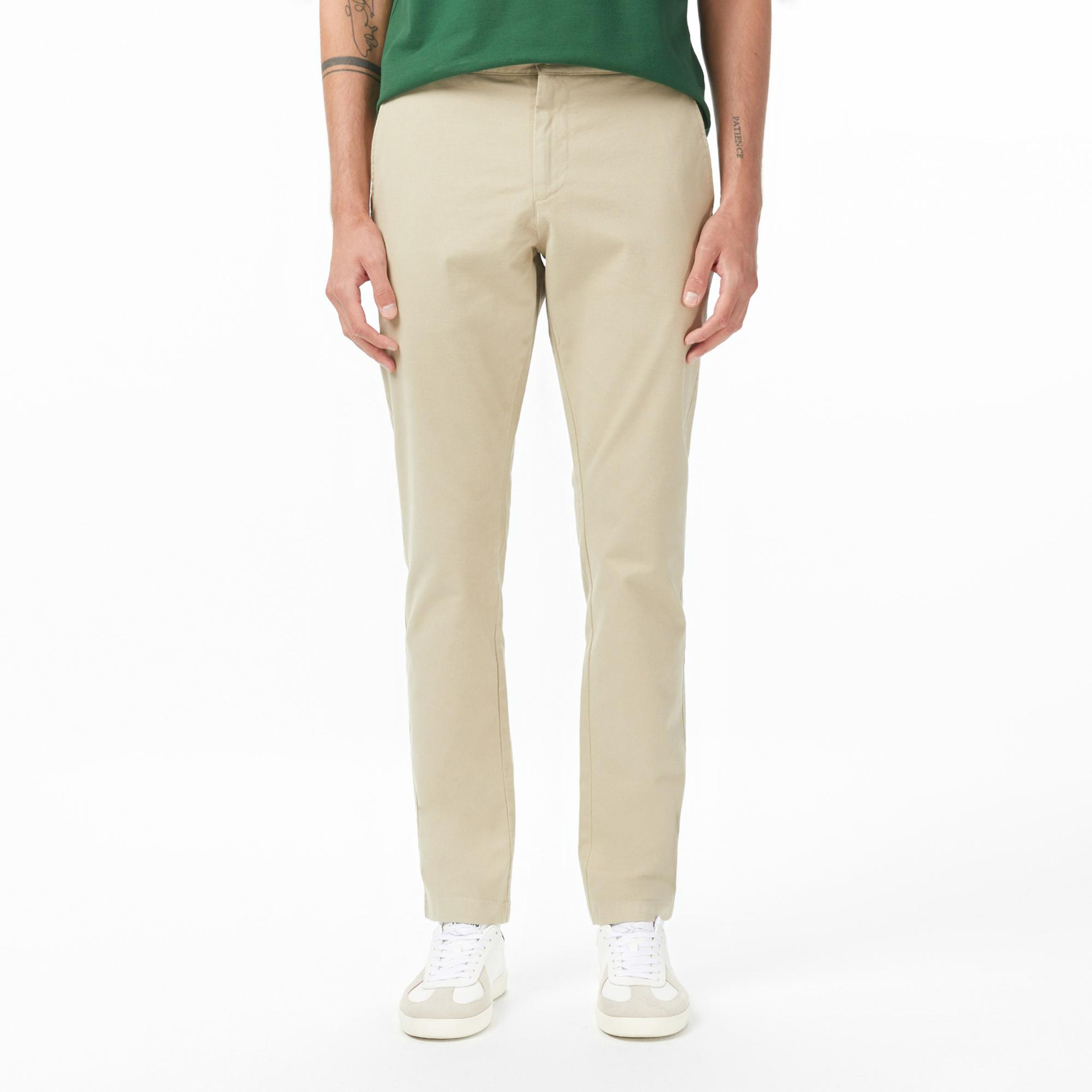 Lacoste Erkek Slim Fit Kahverengi Chino Pantolon
