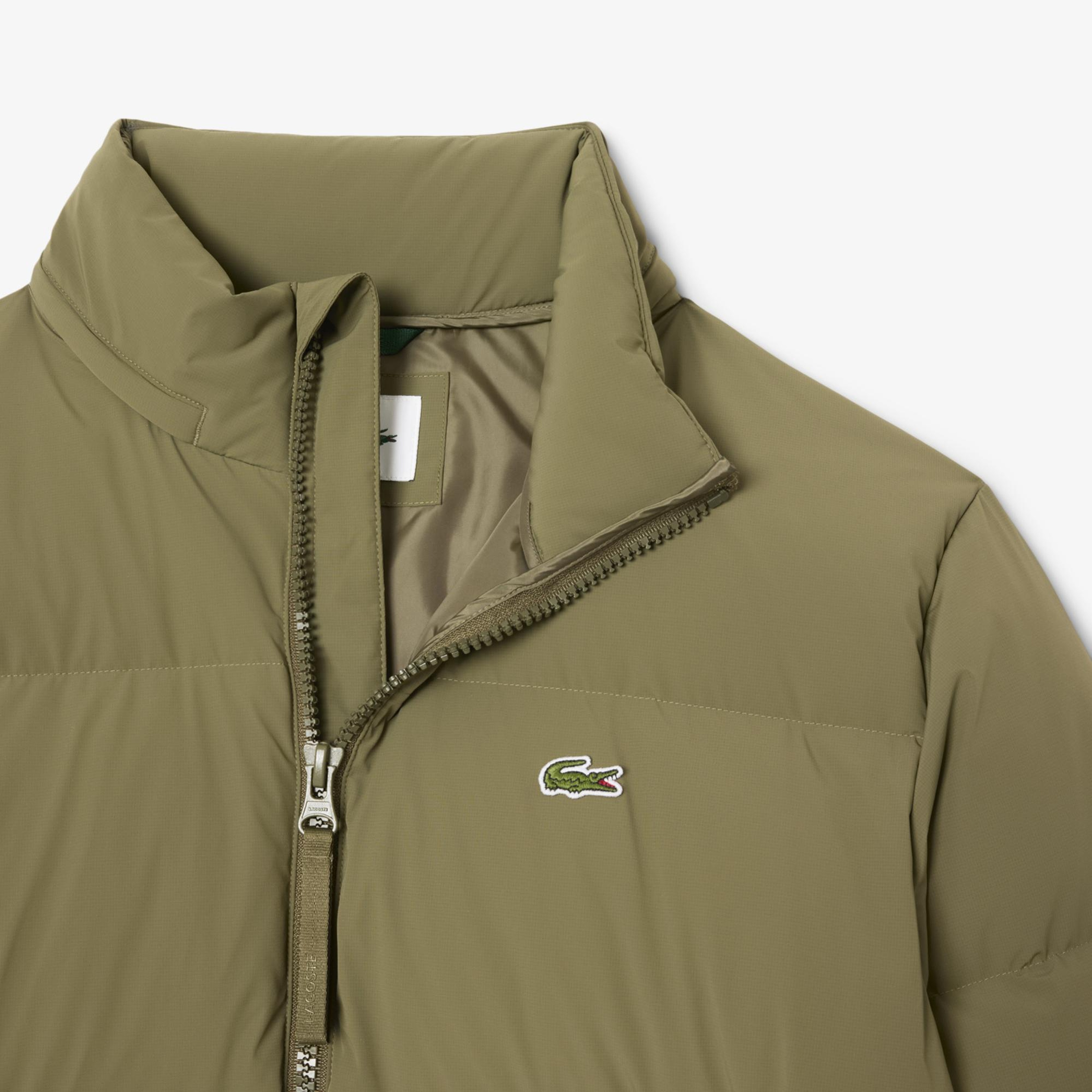 Lacoste Erkek Relaxed Fit Kapüşonlu Haki Mont