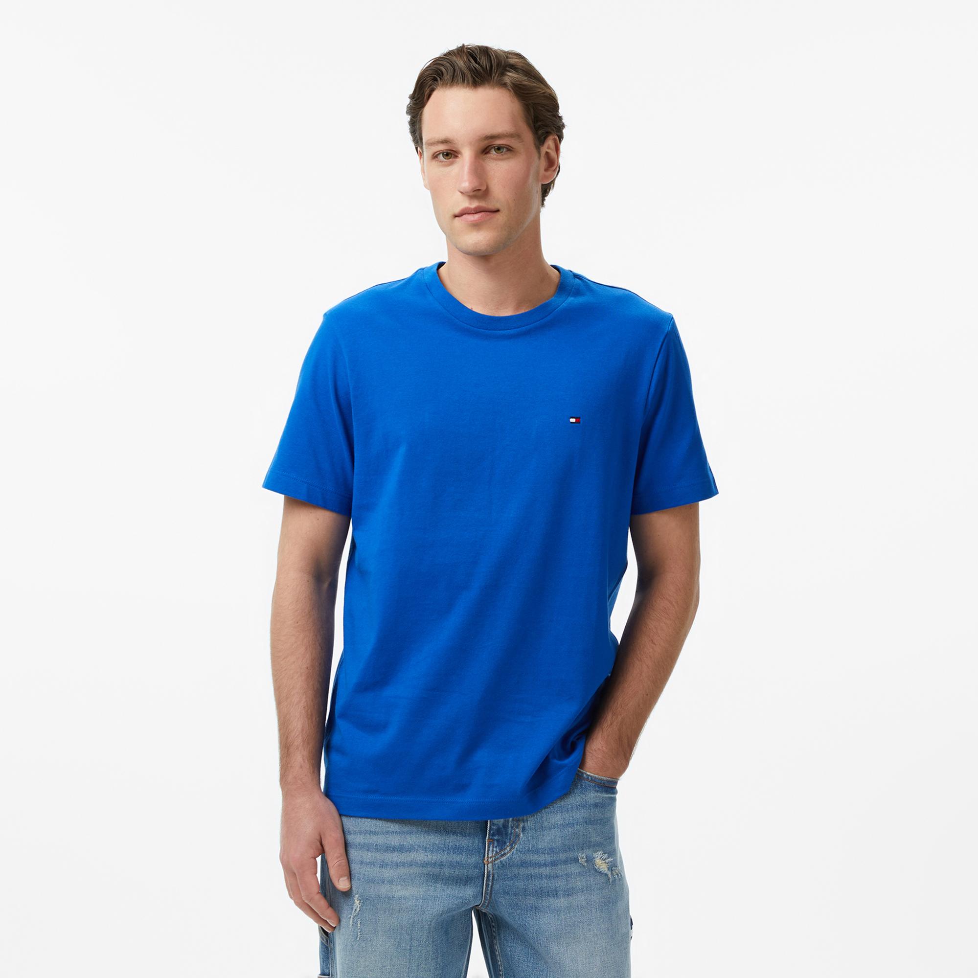 Tommy Hilfiger Core Essentials Erkek Mavi T-Shirt