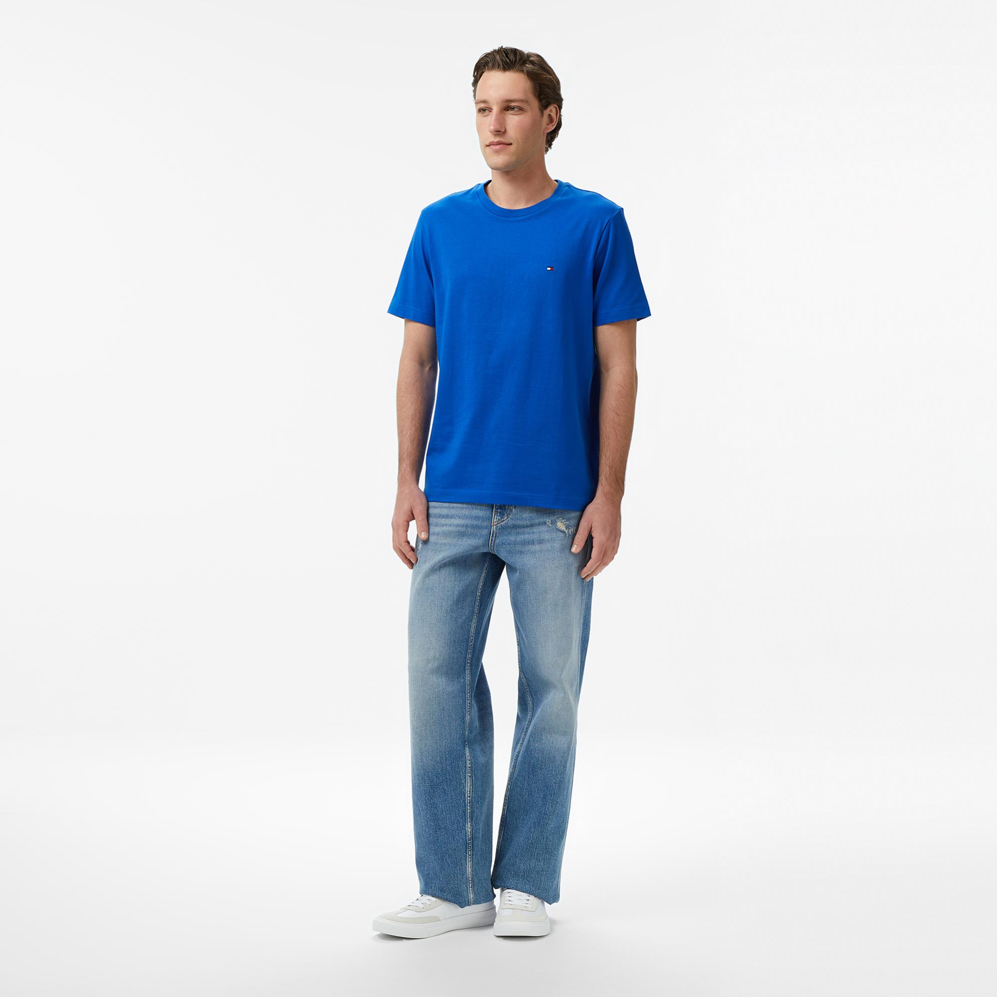 Tommy Hilfiger Core Essentials Erkek Mavi T-Shirt