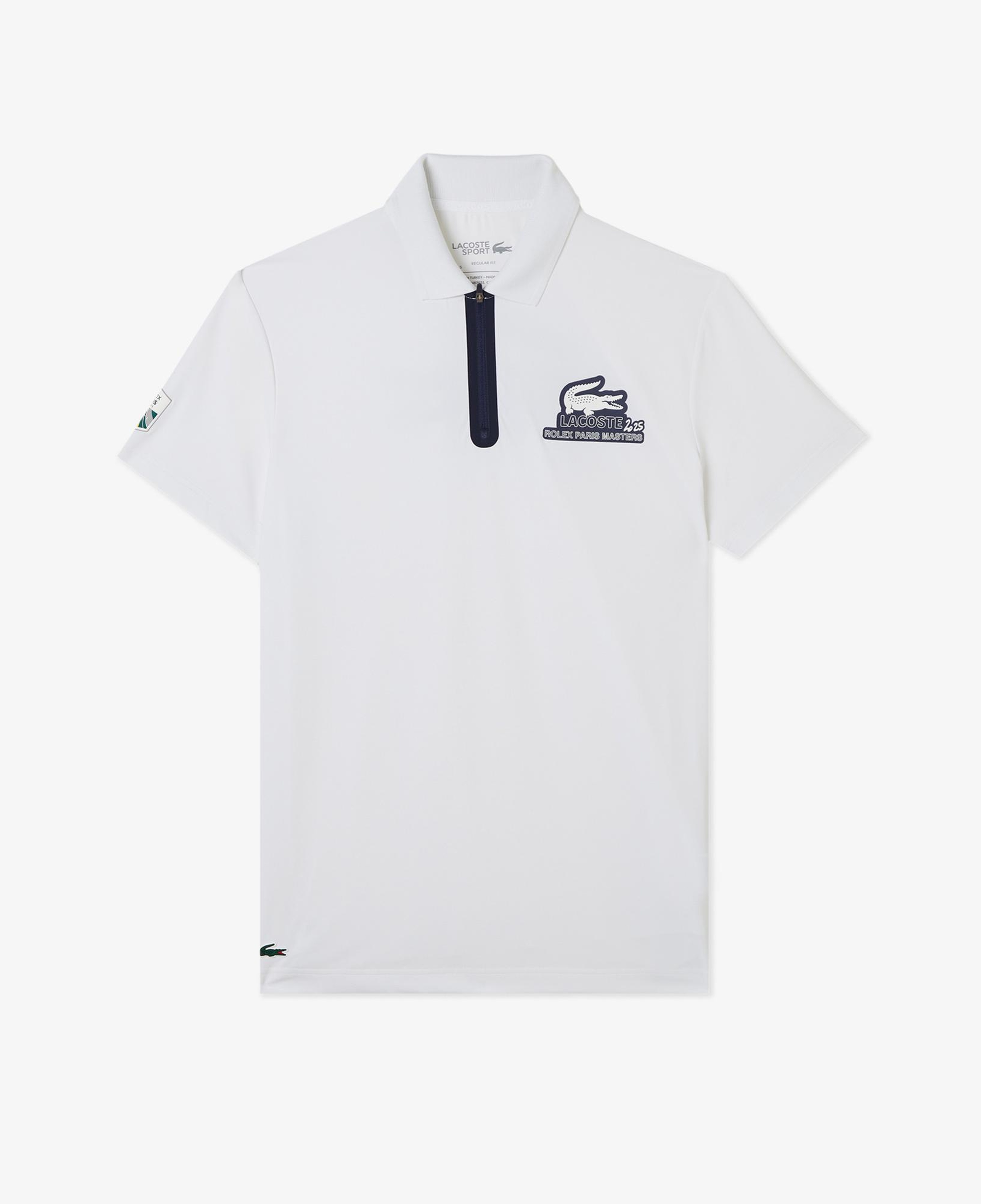 Lacoste Rolex Paris Masters Erkek Regular Fit Baskılı Beyaz Polo