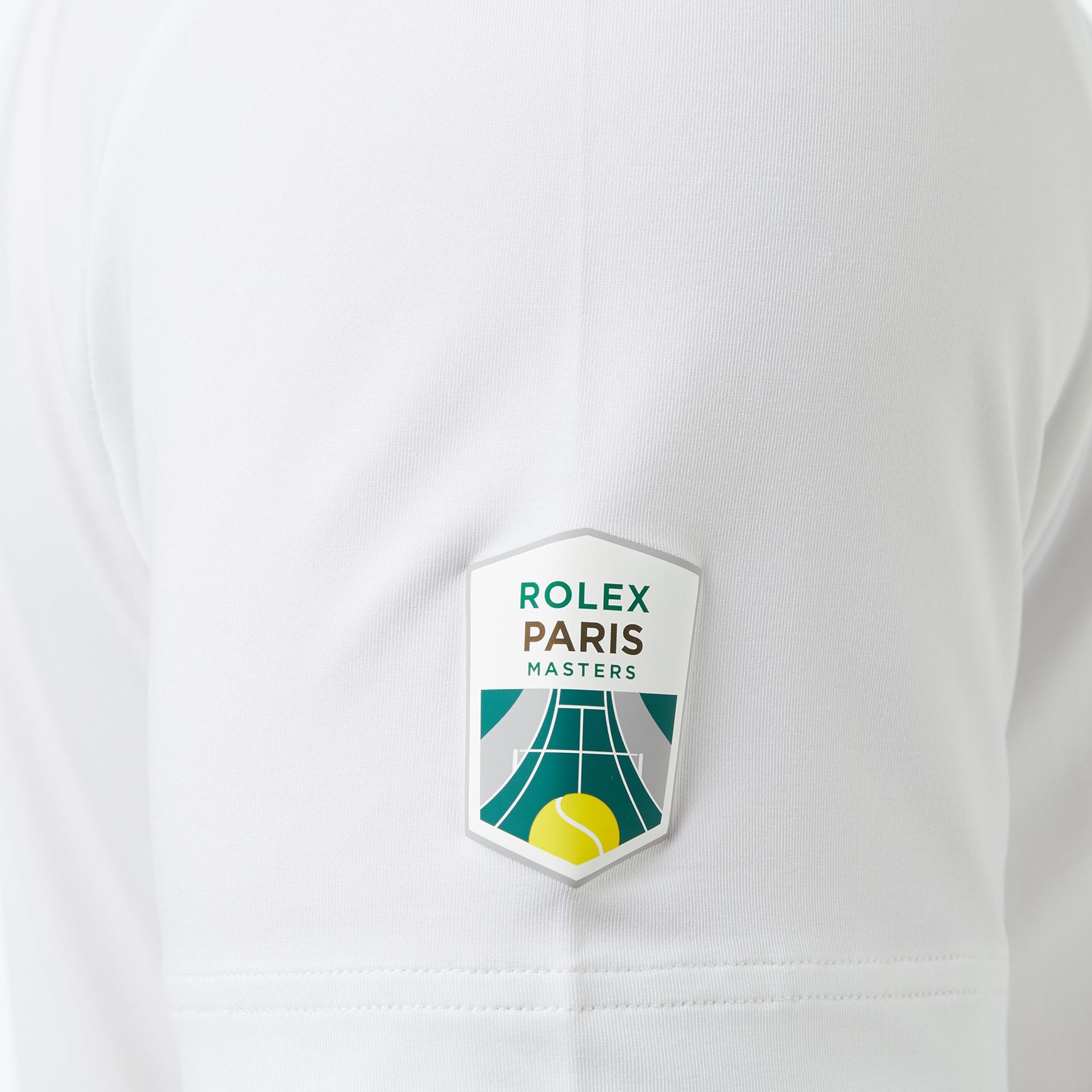 Lacoste Rolex Paris Masters Erkek Regular Fit Baskılı Beyaz Polo