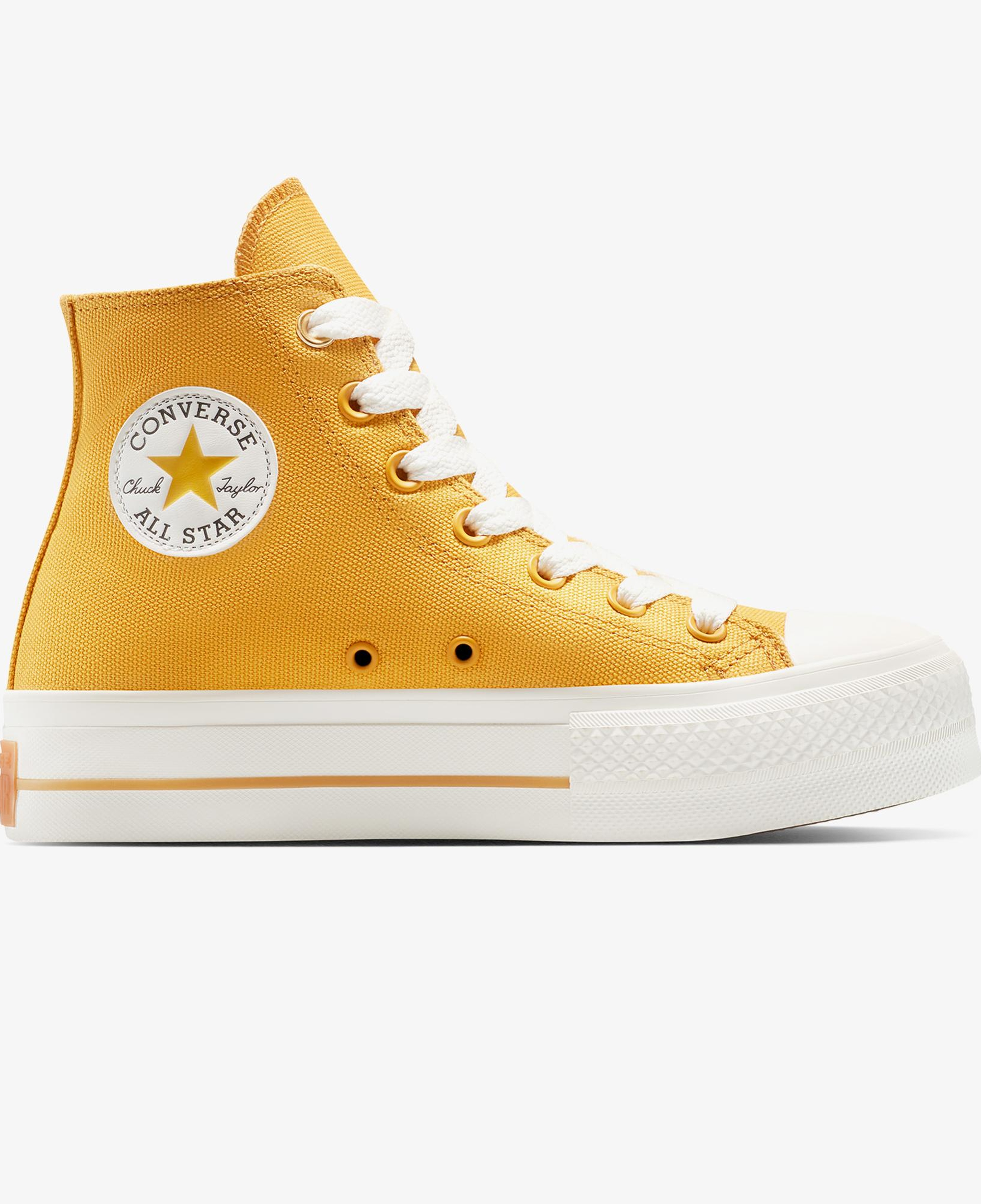 Converse Chuck Taylor All Star Lift Platform Kadın Sarı Sneaker