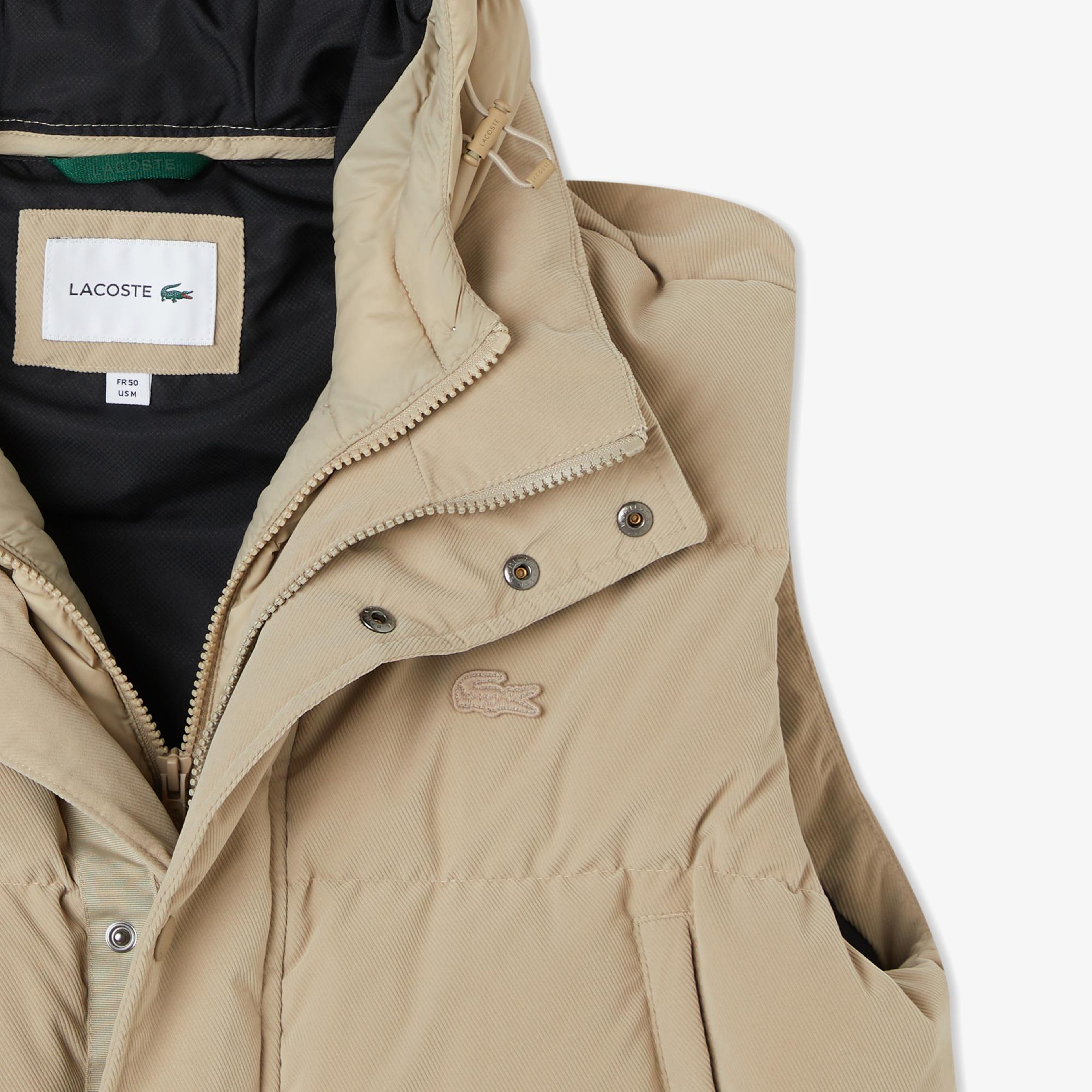 Lacoste Erkek Kapüşonlu Açık Kahverengi Yelek