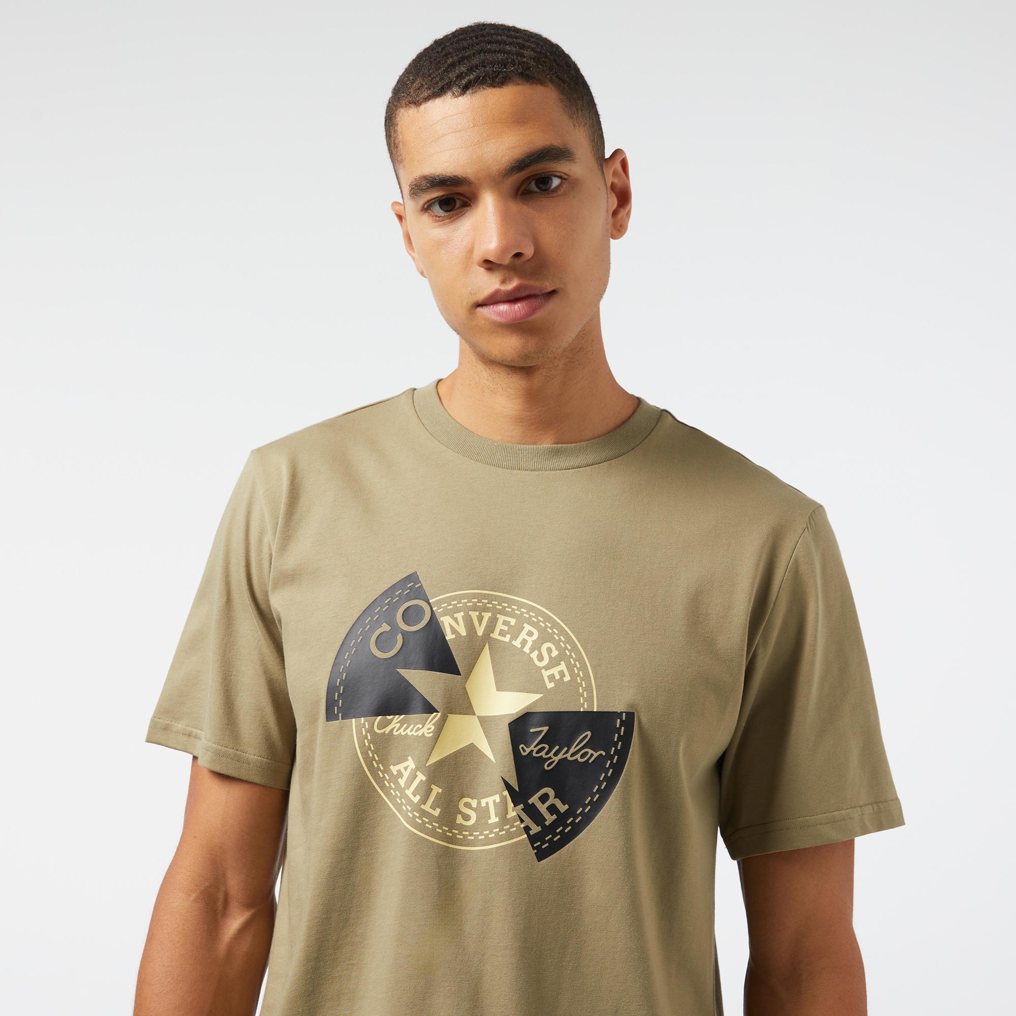 Converse Distorted Erkek Haki T-Shirt