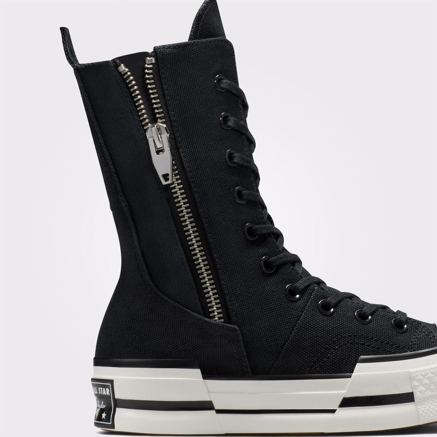 Converse Chuck 70 Plus XHi Unisex Siyah Platform Sneaker