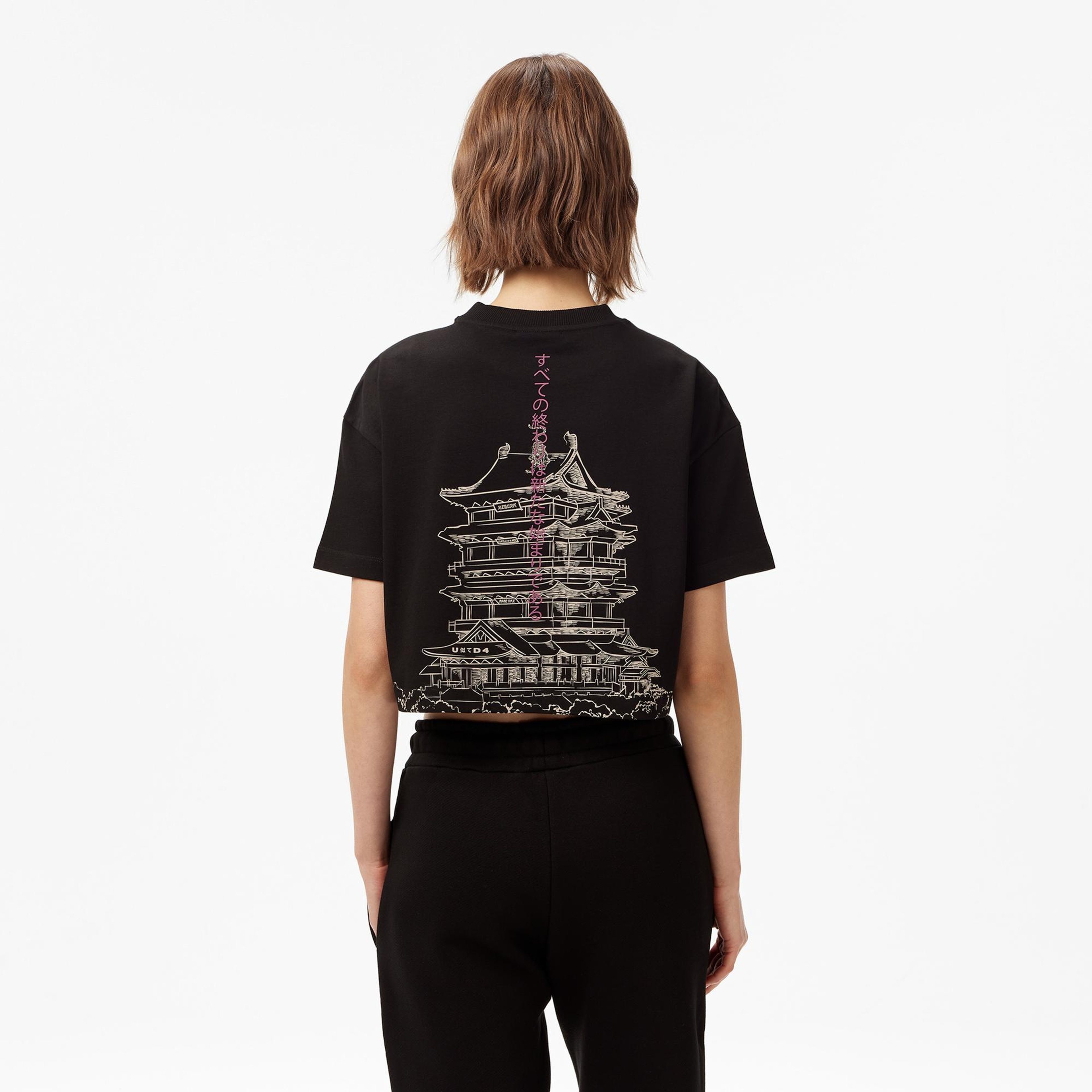 UNITED4 Classic Kadın Siyah T-Shirt