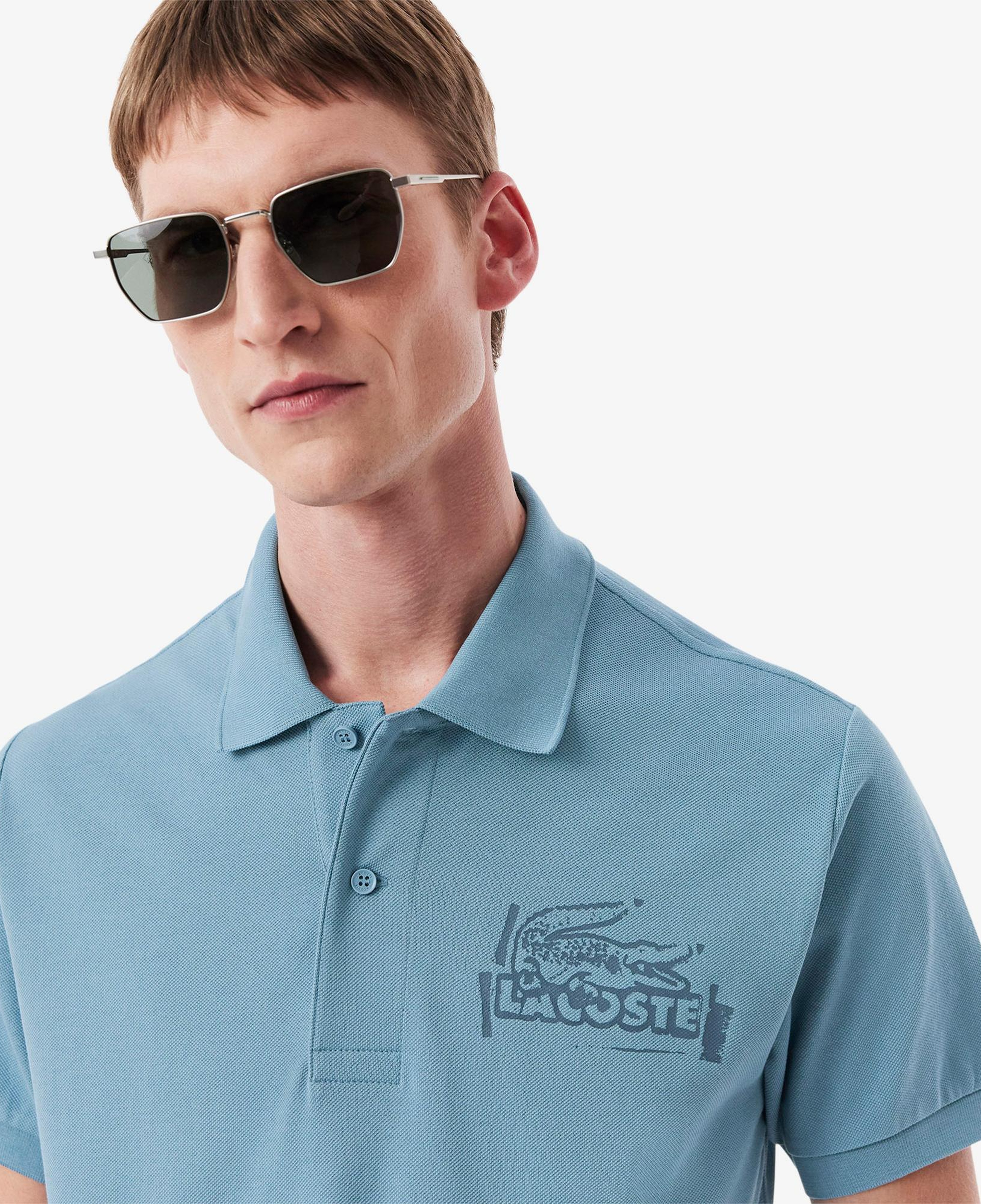 Lacoste L.12.12 Classic Fit Erkek Mavi Polo