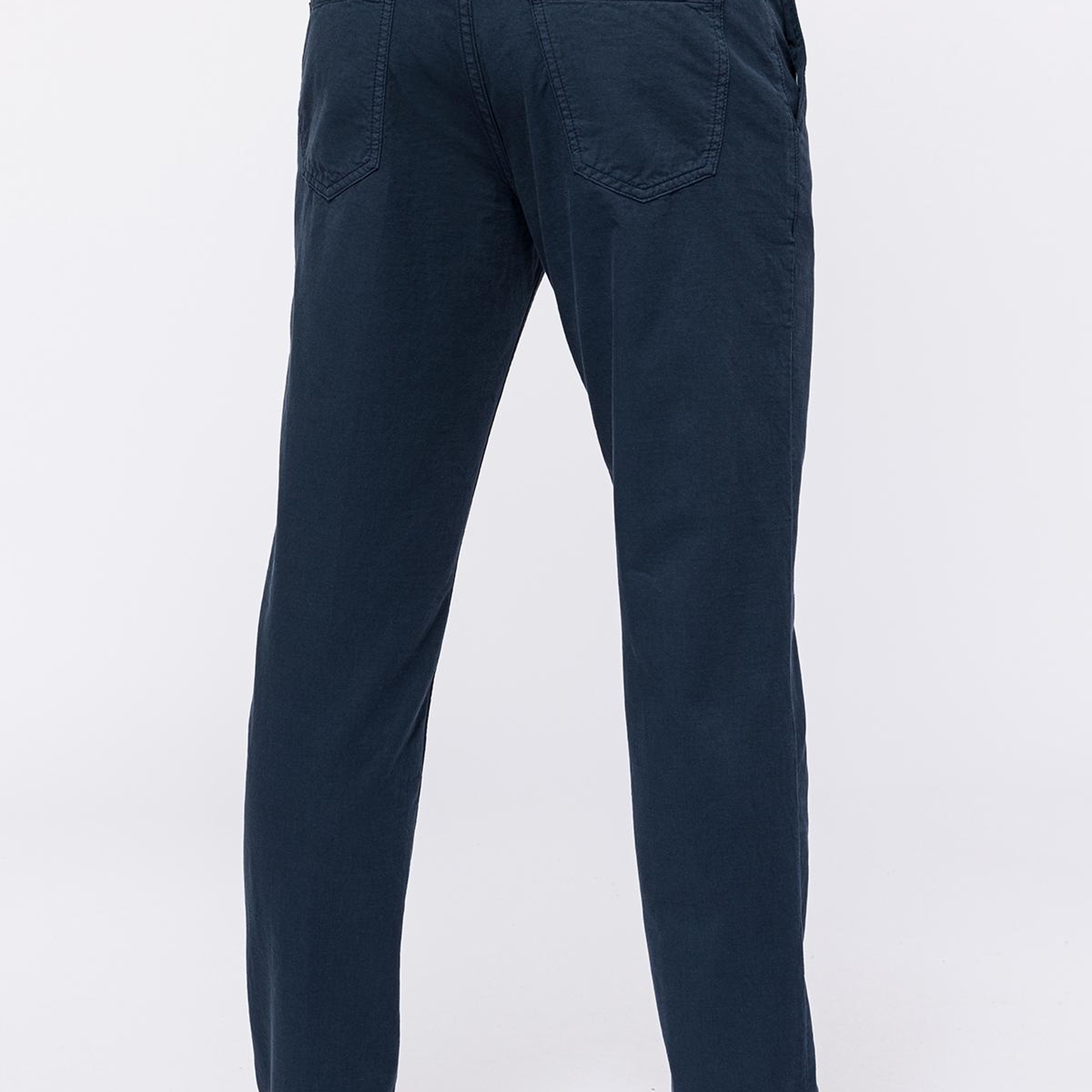 Erkek Lacivert Yan Cep Pantolon