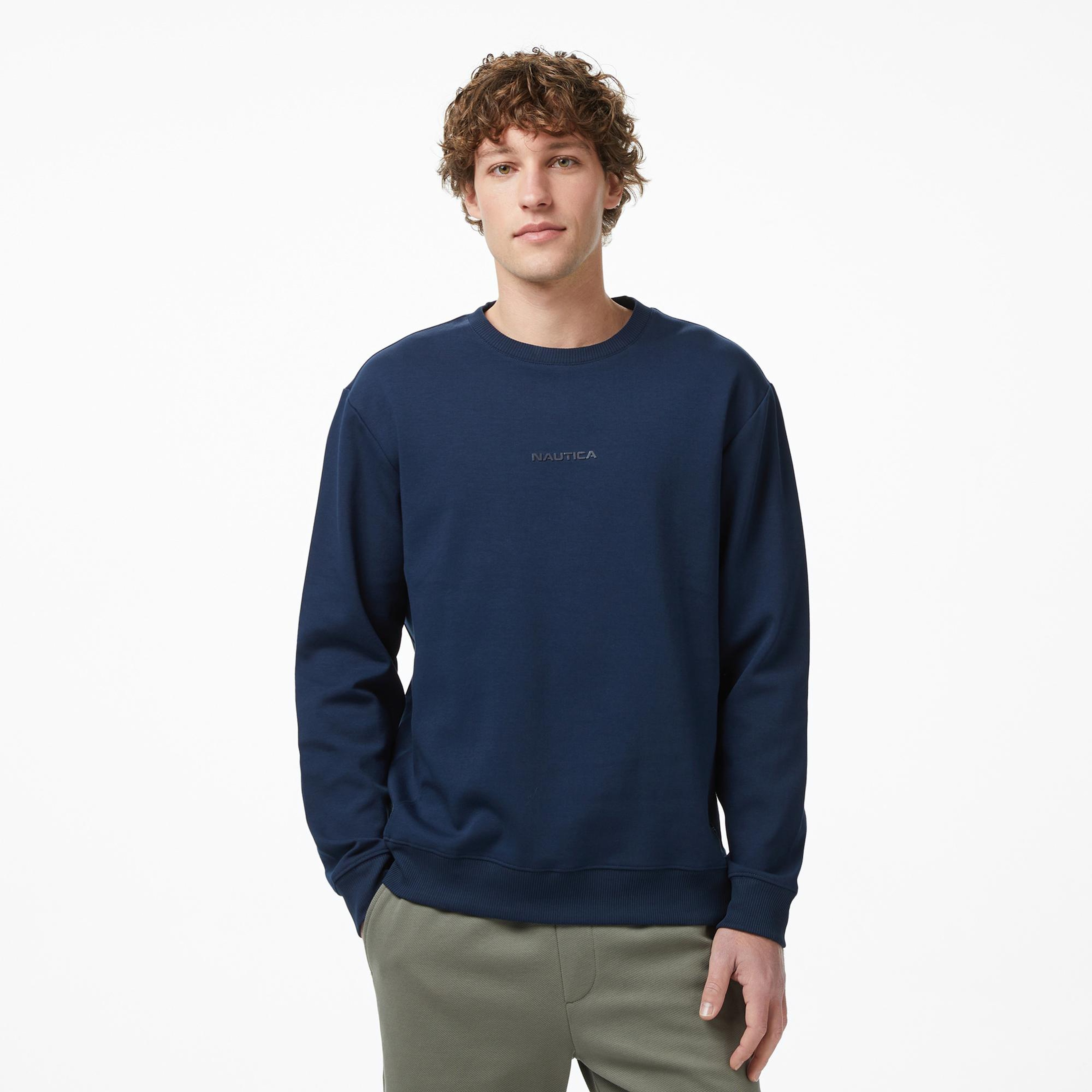 Nautica Erkek Lacivert Regular Fit Sweatshirt
