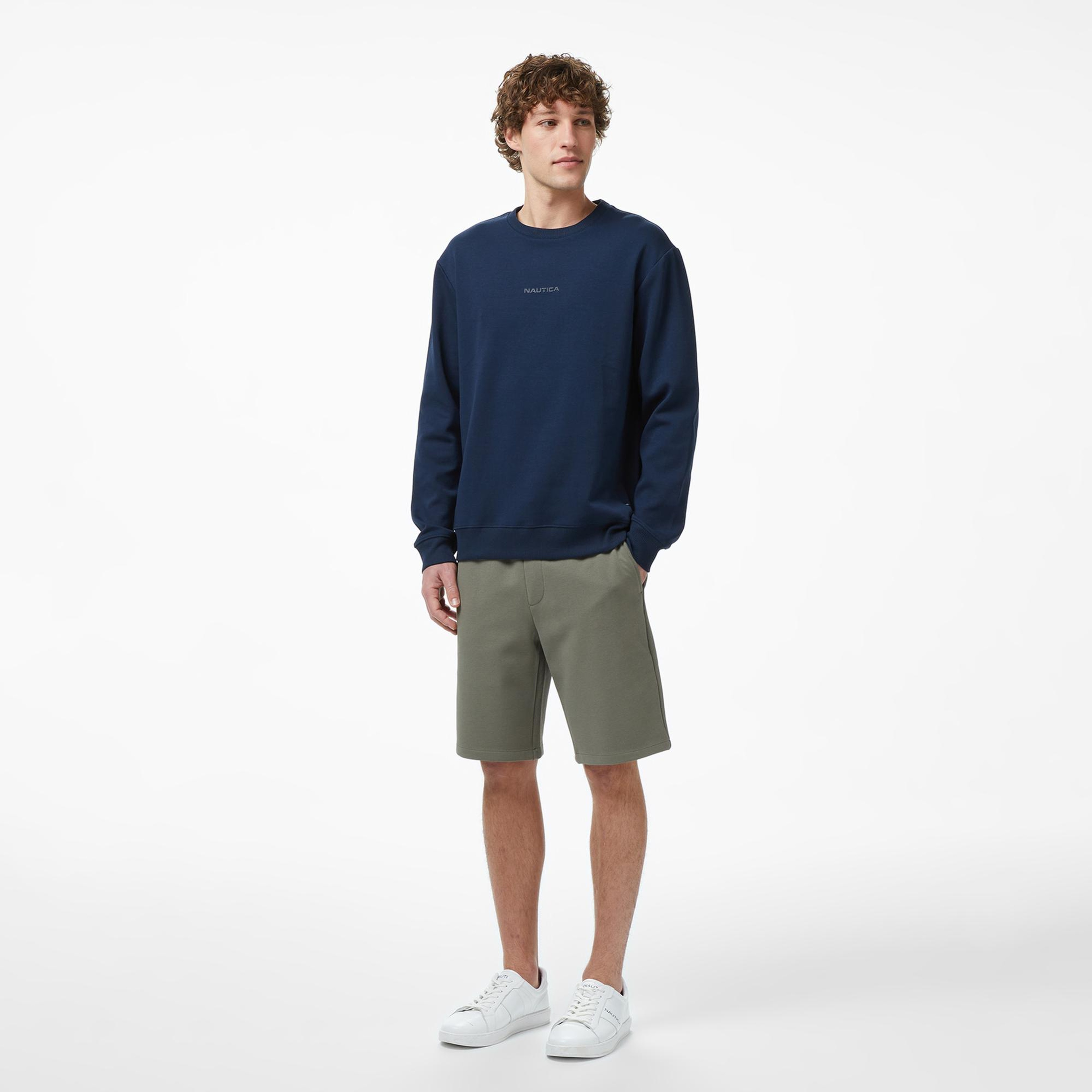 Nautica Erkek Lacivert Regular Fit Sweatshirt