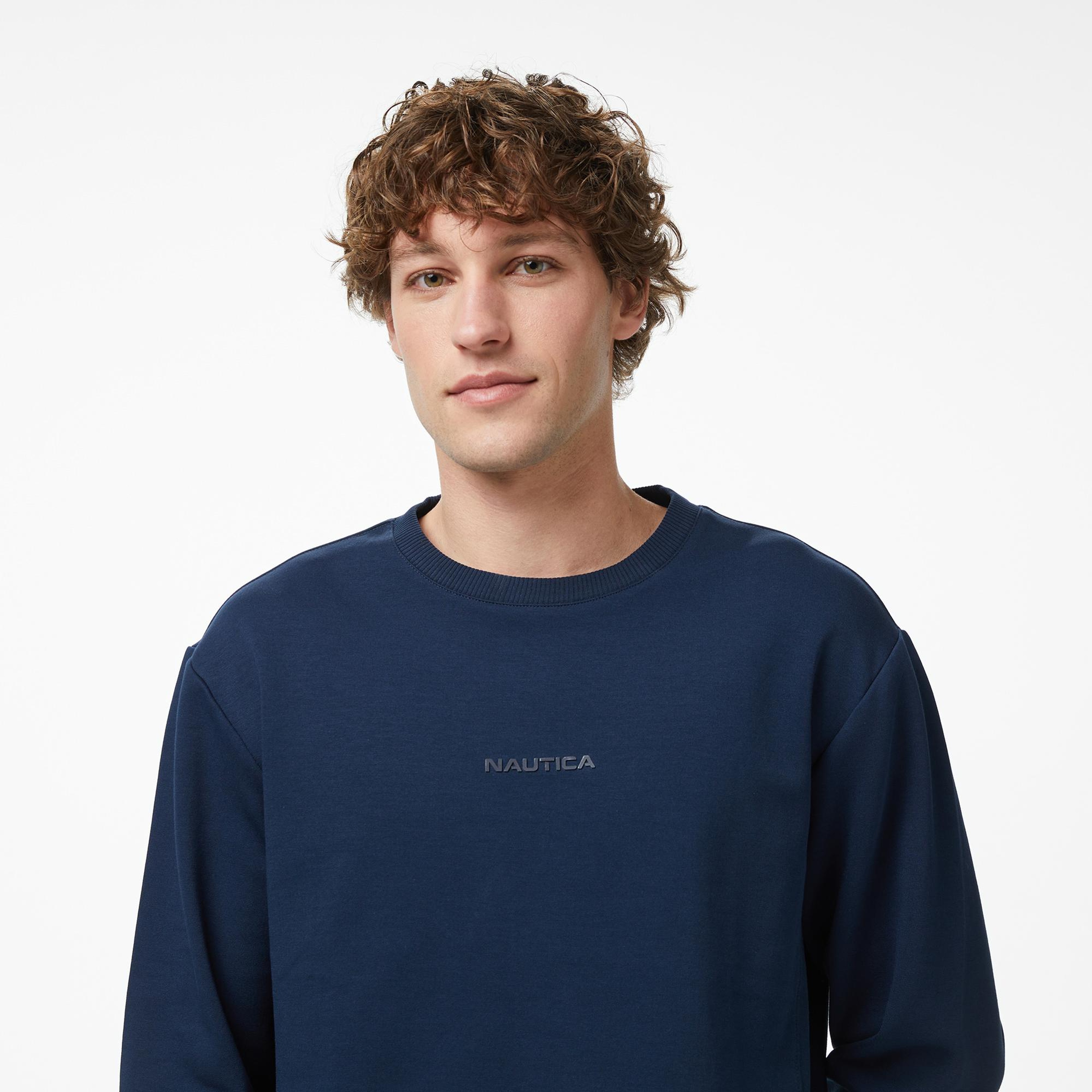 Nautica Erkek Lacivert Regular Fit Sweatshirt
