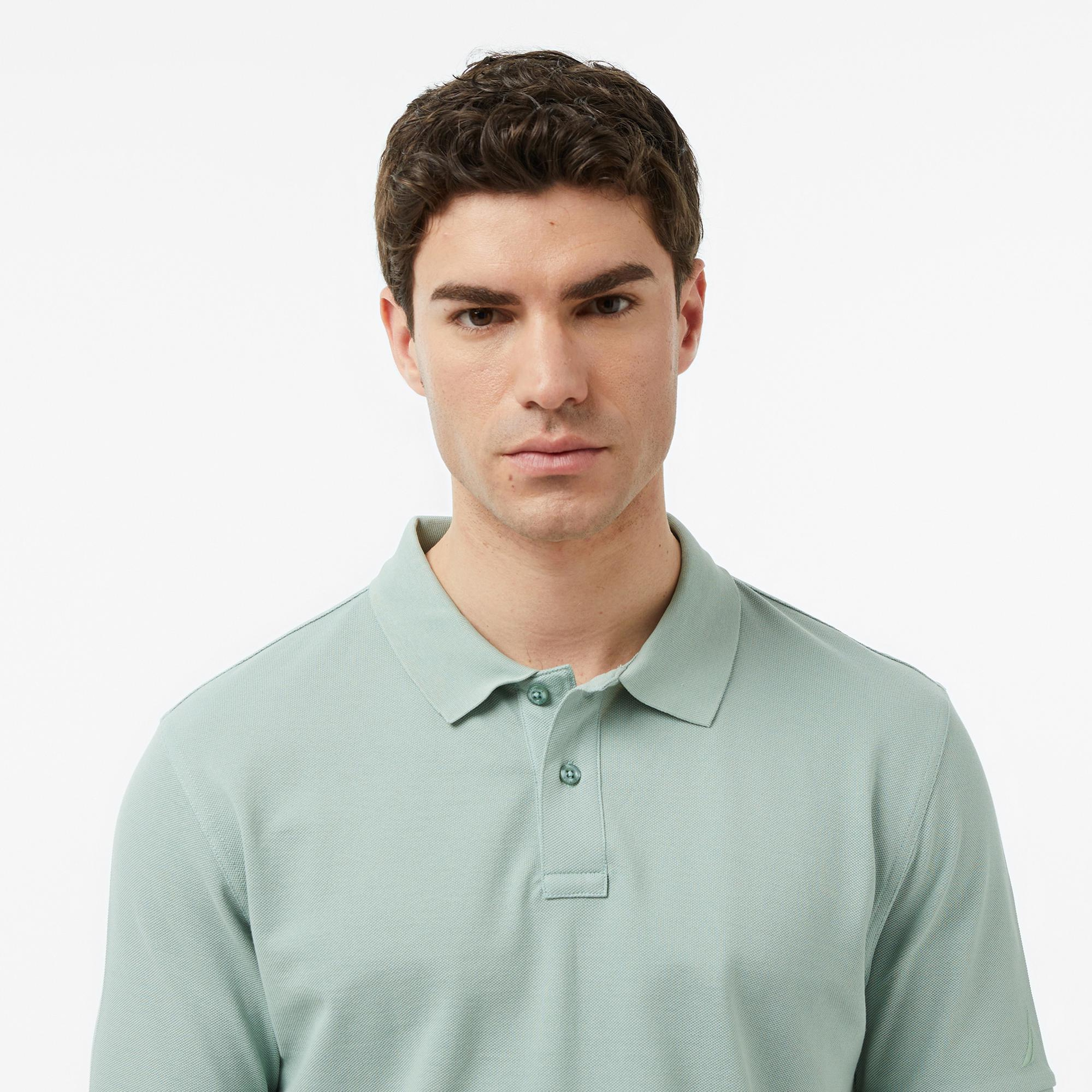 Nautica Erkek Yeşil Regular Fit Polo Yaka T-Shirt
