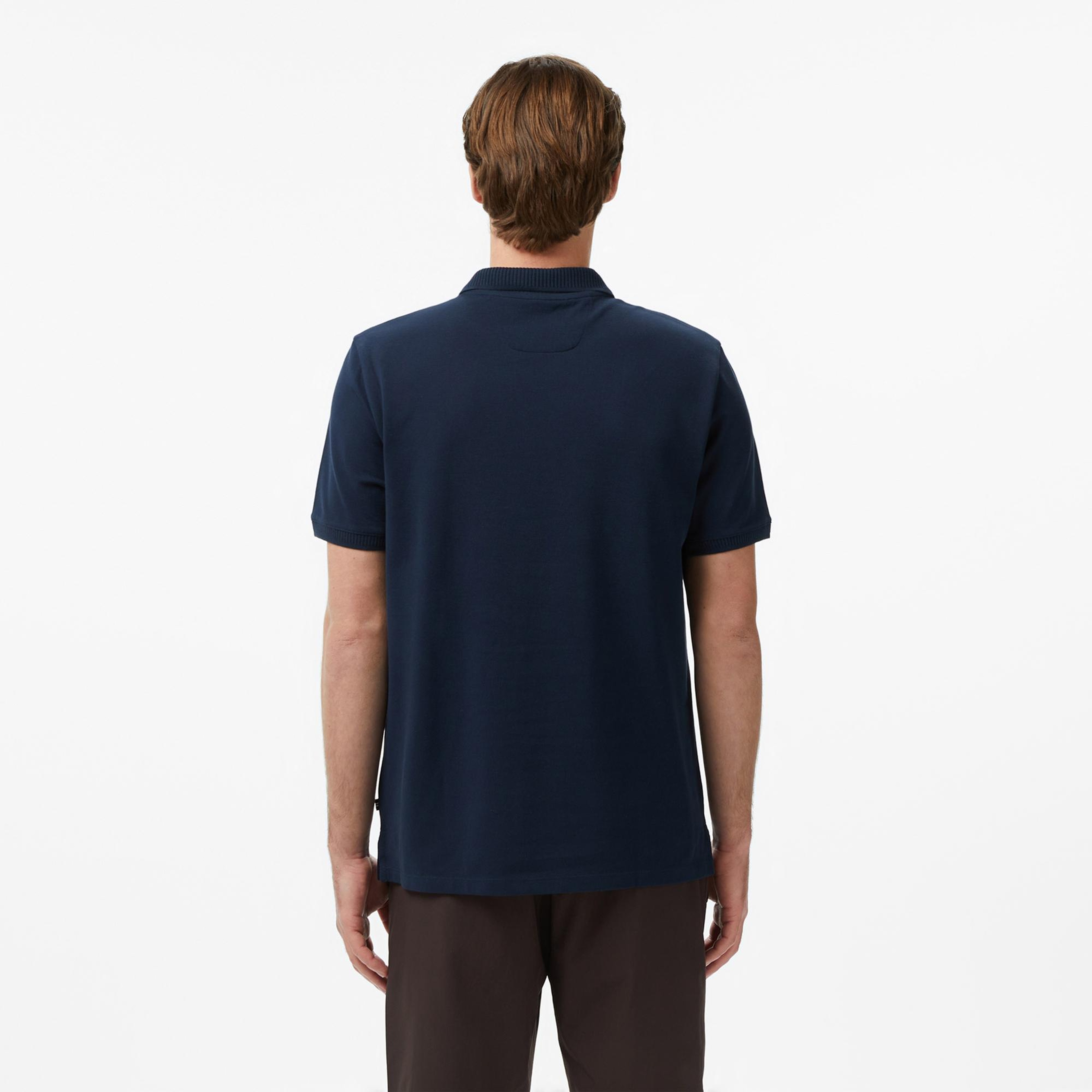 Nautica Erkek Lacivert Regular Fit Polo Yaka T-Shirt