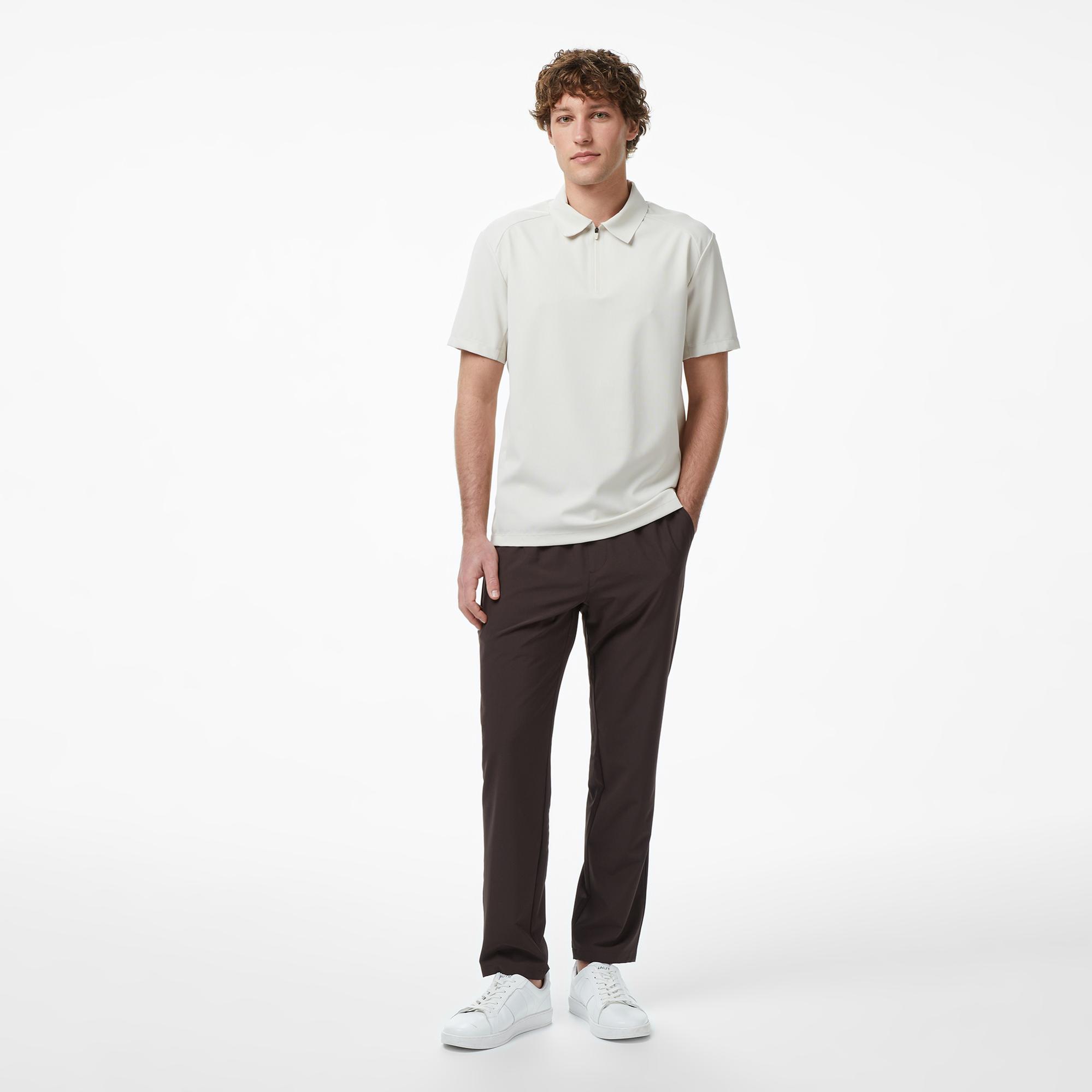 Nautica Erkek Krem Regular Fit Polo Yaka T-Shirt