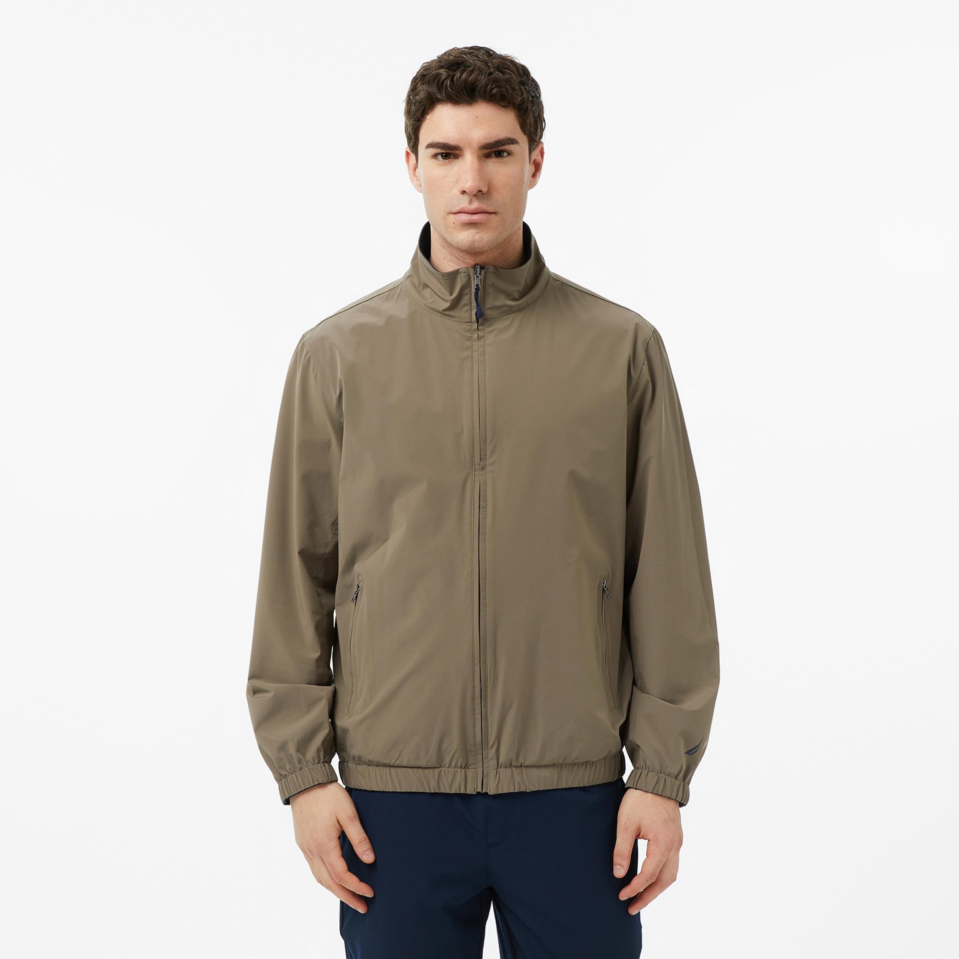 Nautica Erkek Lacivert Regular Fit Dik Yaka Su İtici Mont