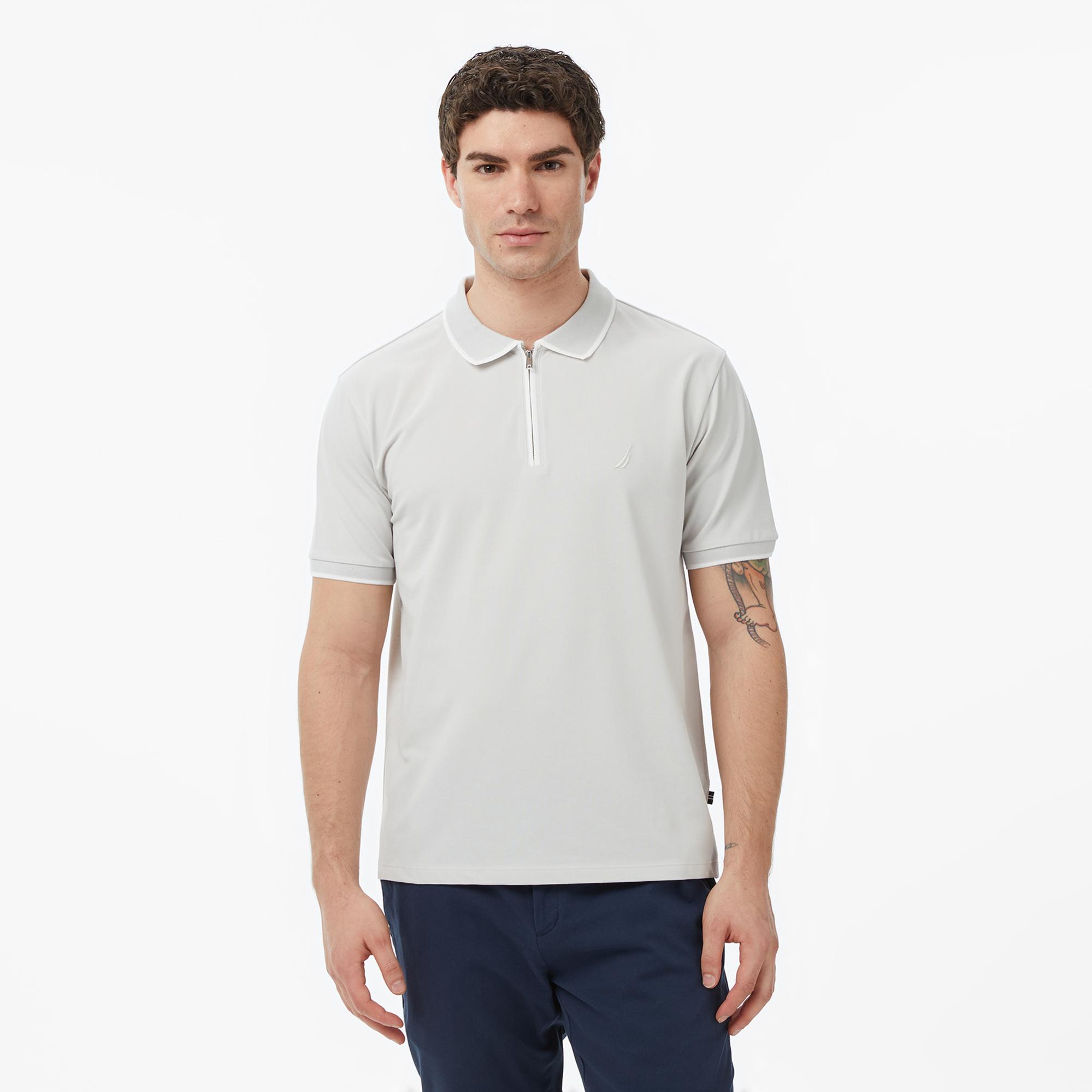 Nautica Erkek Gri Regular Fit Polo Yaka T-Shirt
