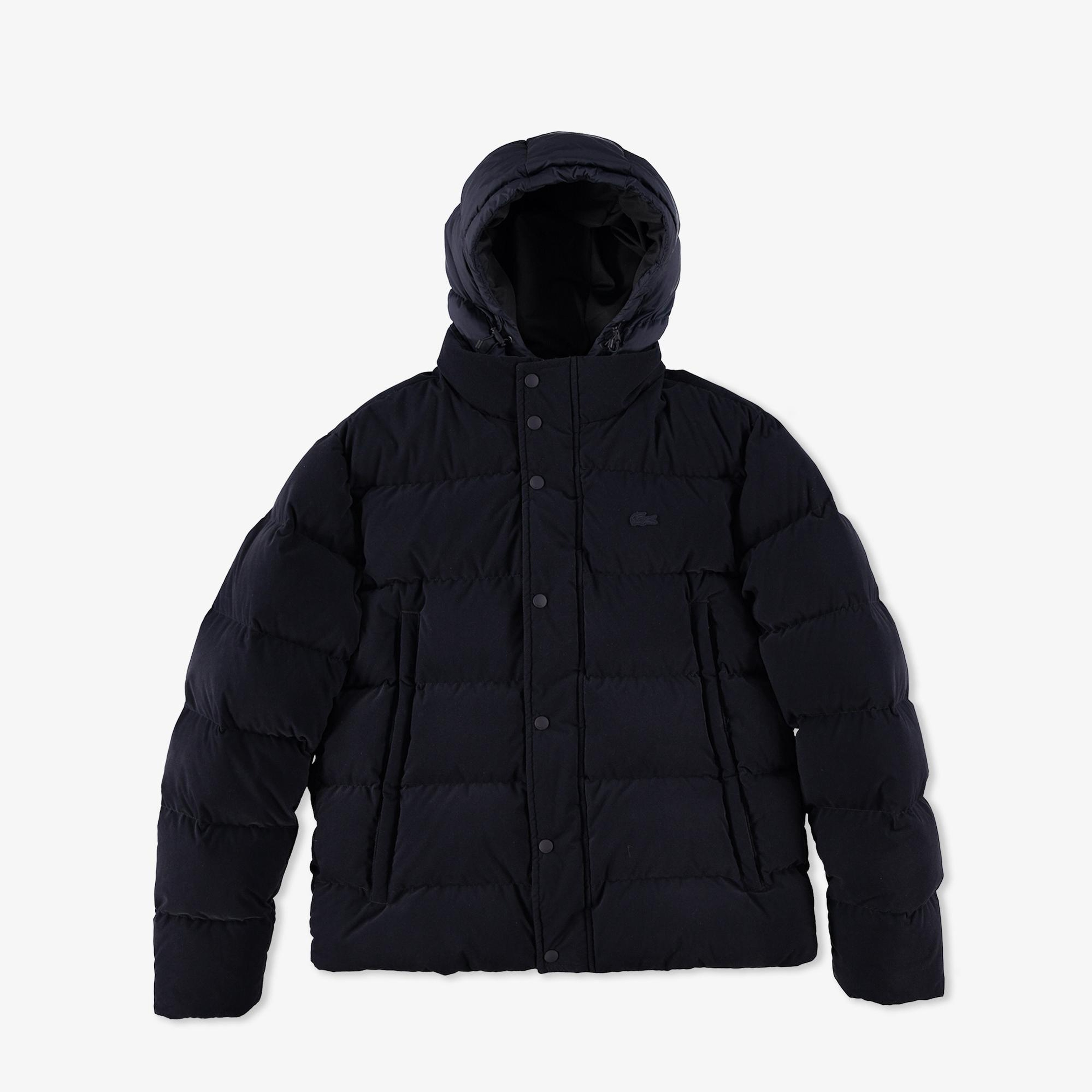 Lacoste Erkek Kapüşonlu Lacivert Mont